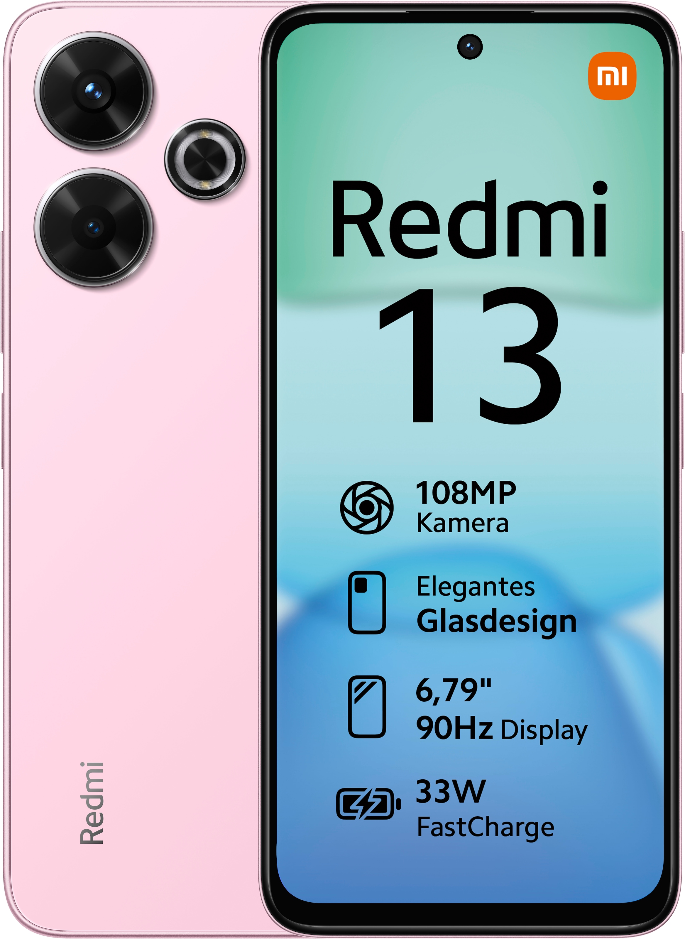 Xiaomi Smartphone »Redmi 13 6+128 GB«, pearl pink, 17,24 cm/6,79 Zoll, 108 MP Kamera