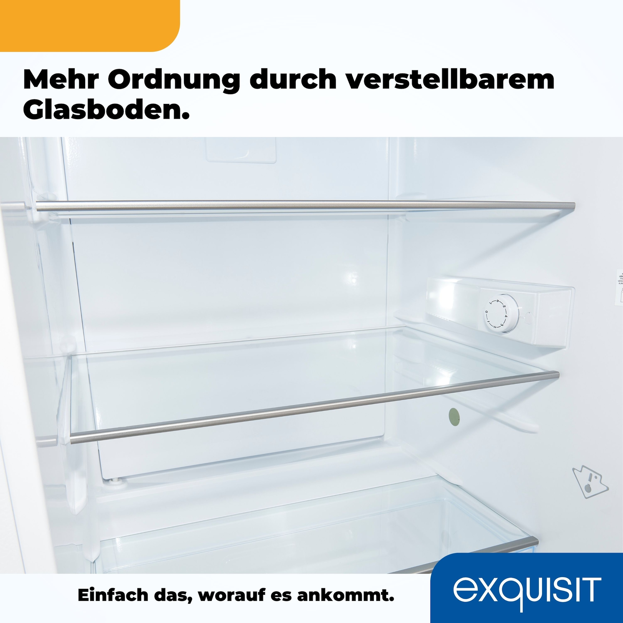 exquisit Kühlschrank »KS16-V-H-010D weiss«, Energieeffizienzklasse D, 133 Liter Nutzinhalt