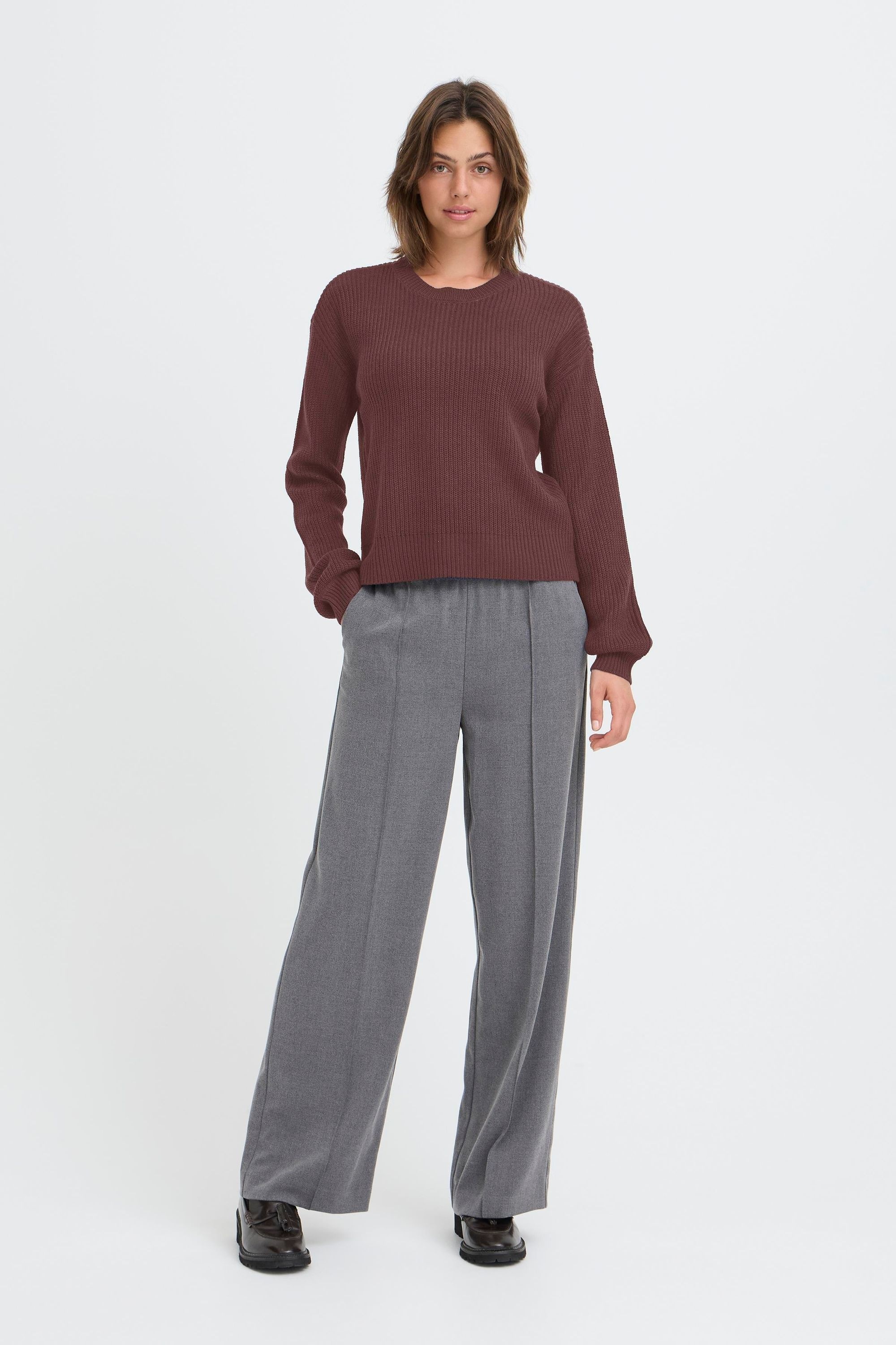 OXMO Strickfleece-Pullover »Strickpullover OXFKIMNI«
