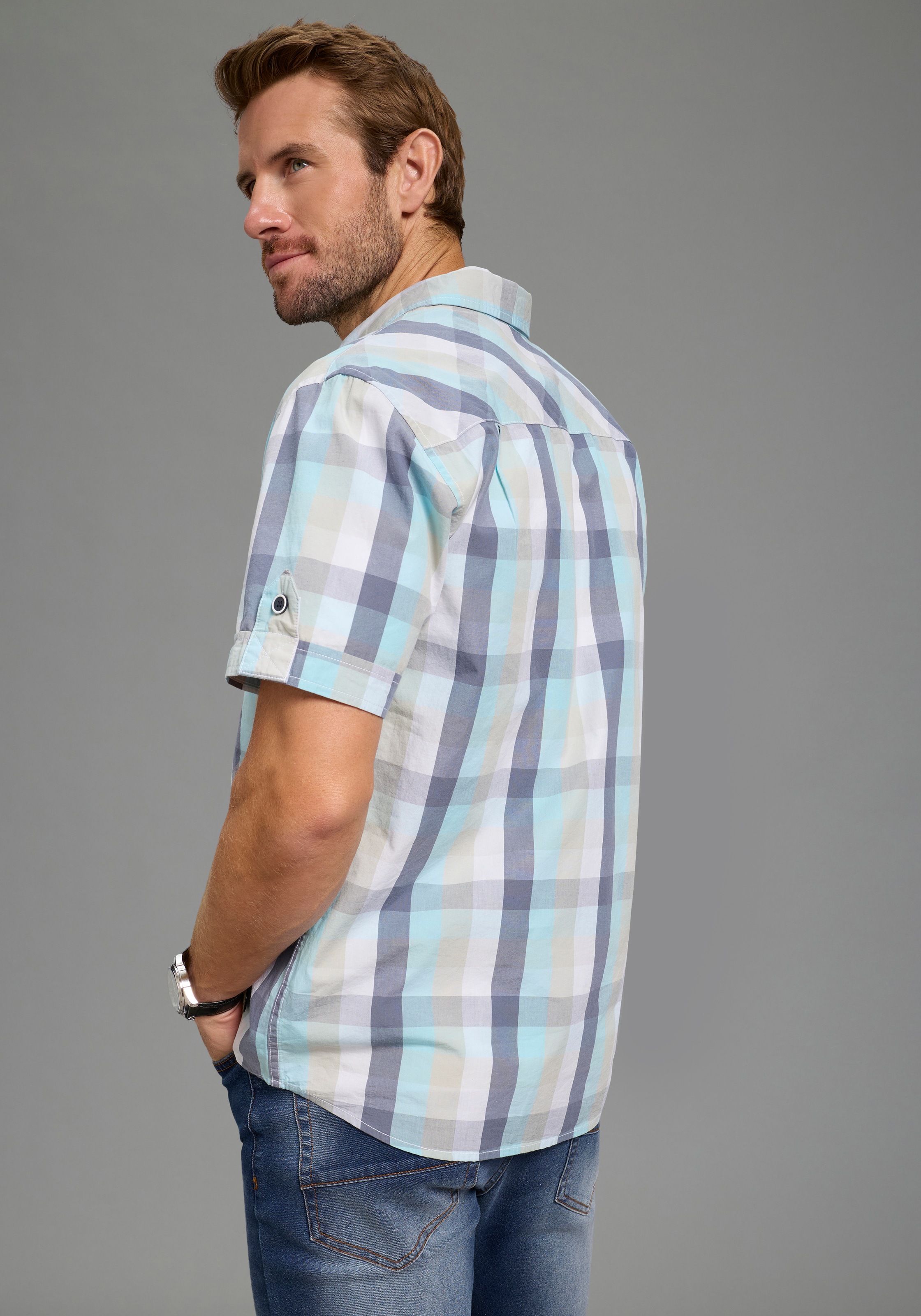 KangaROOS Kurzarmhemd Kurzarm, für Casual- und Streetwear, aus Baumwolle, C günstig online kaufen