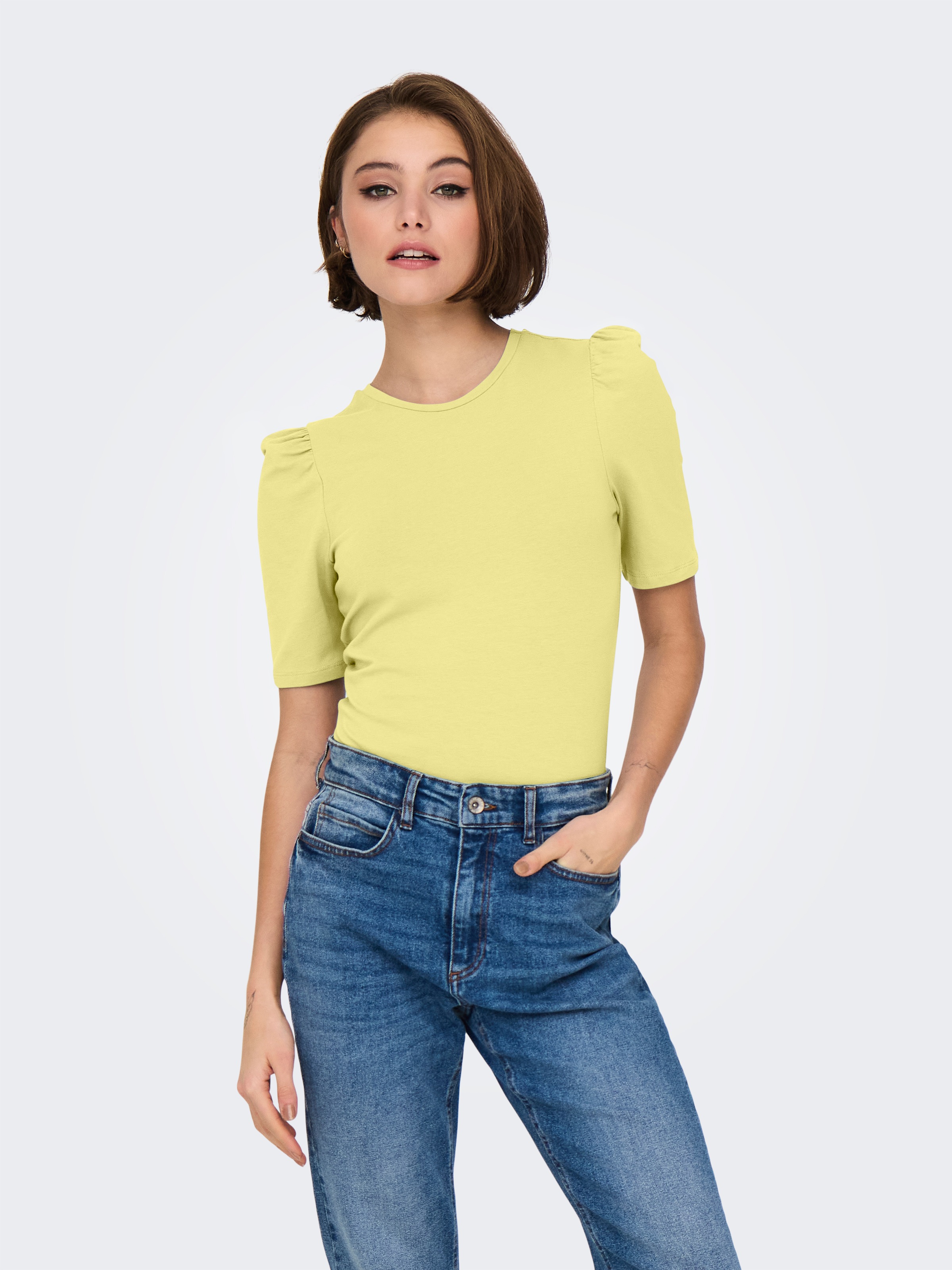 ONLY Kurzarmshirt "ONLLIVE LOVE 2/4 PUFFTOP JRS NOOS" günstig online kaufen