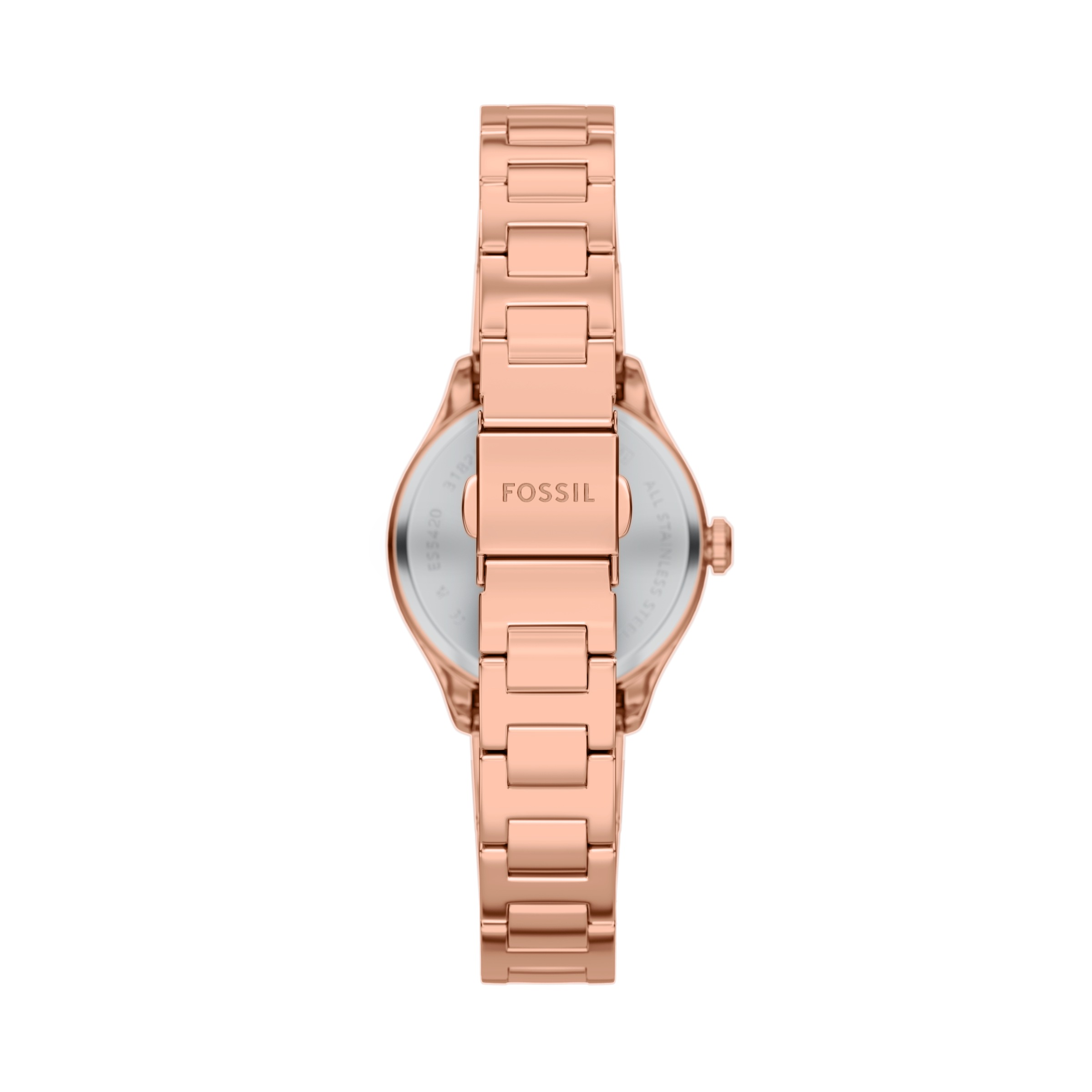 Fossil Quarzuhr »GILMORE«, Armbanduhr, Damenuhr, Edelstahlarmband, analog