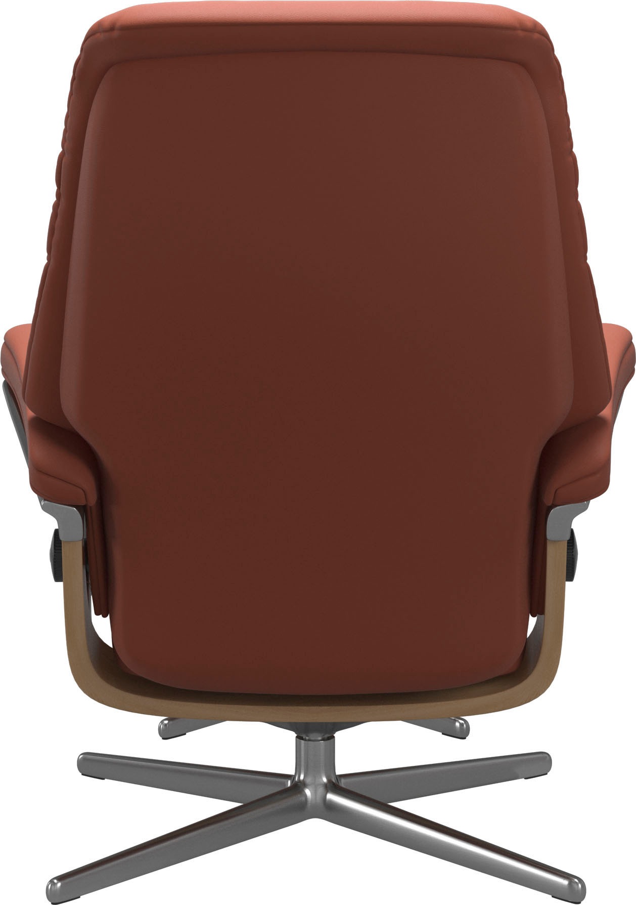 Stressless® Relaxsessel »Sunrise«, (Set, Relaxsessel mit Hocker), mit Hocker, mit Cross Base, Größe S, M & L, Holzakzent Eiche