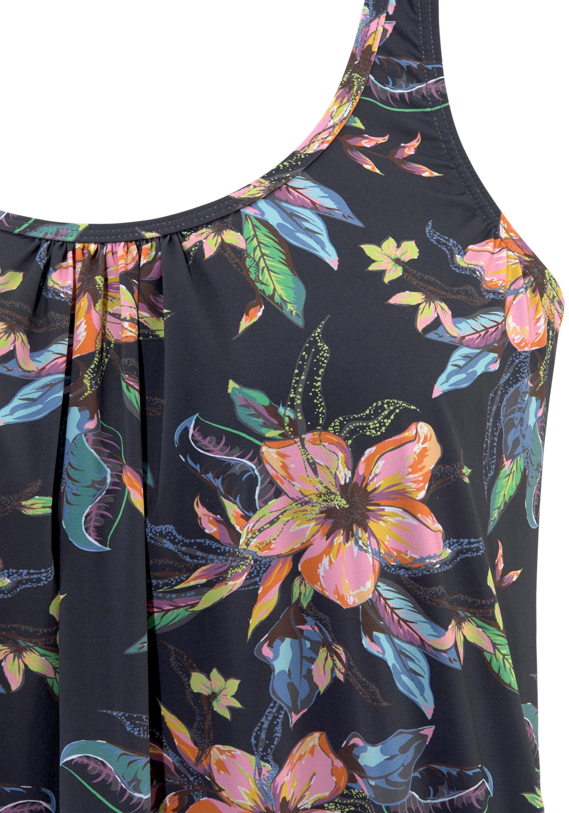 LASCANA Tankini-Top »Malia«, mit lockerem Schnit und tropischem Print