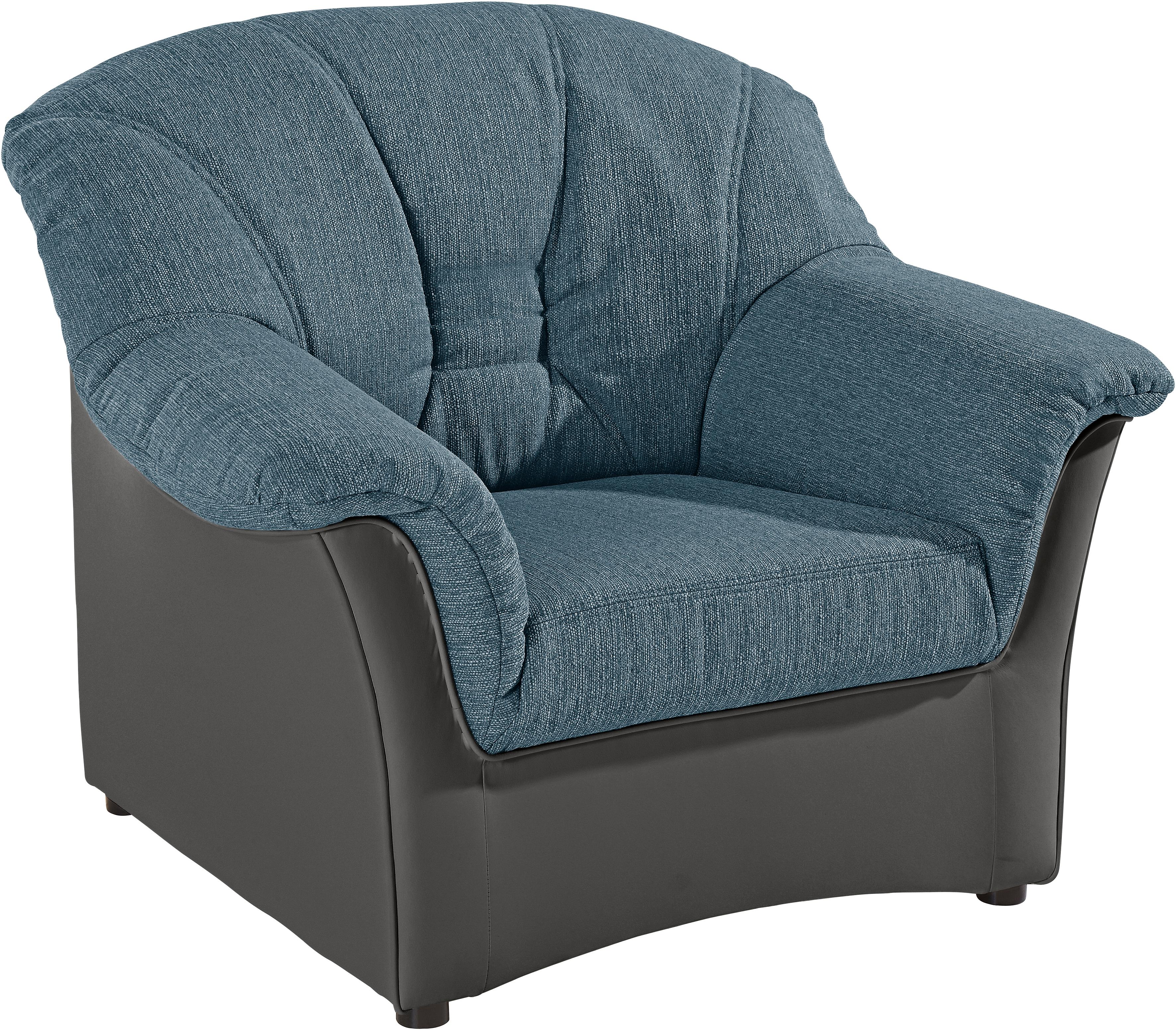 DOMO collection Sessel "ELVA elegante Rückensteppung" whlw. mit Federkern
