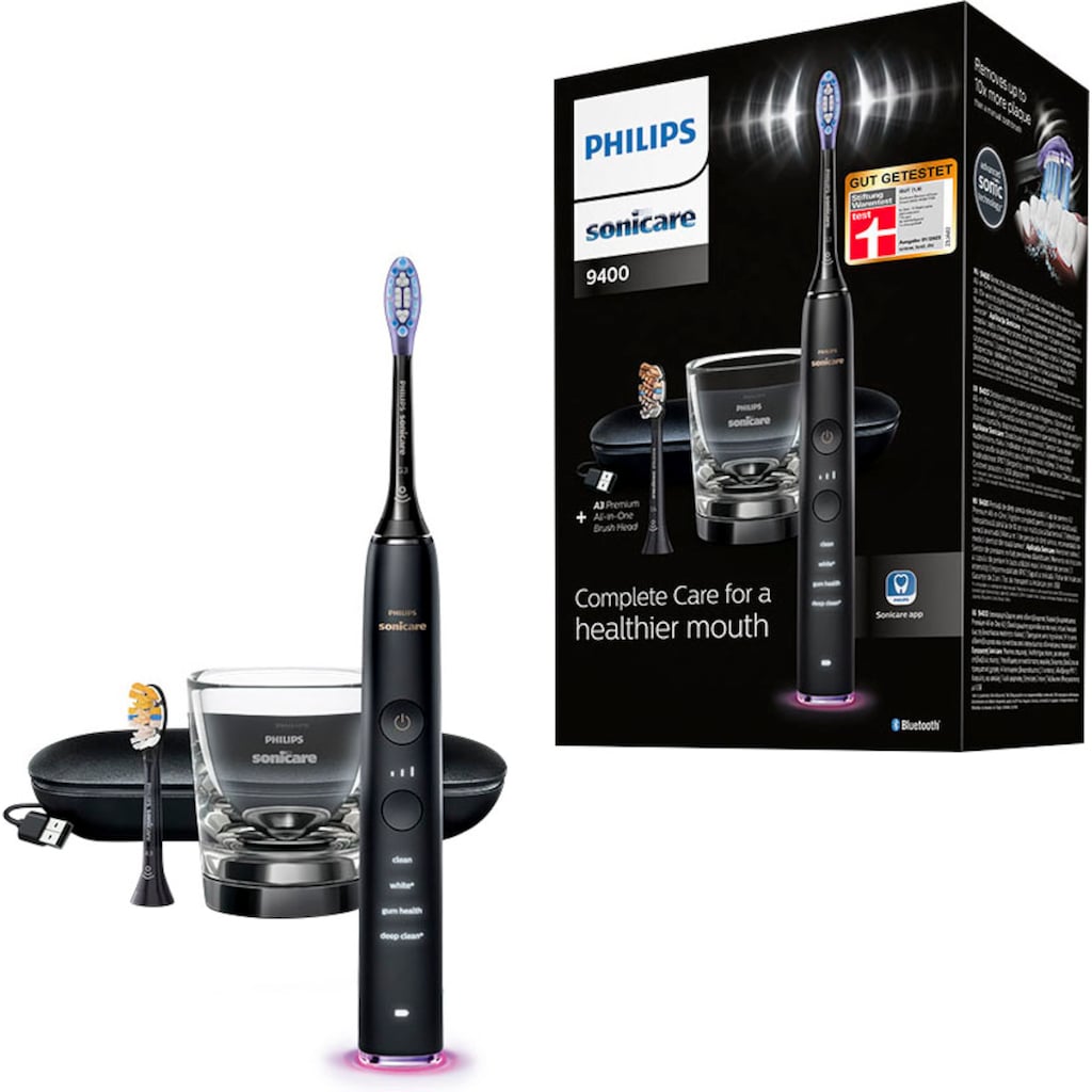 Philips Sonicare Elektrische Zahnbürste »DiamondClean 9400, HX9917«, 2 St. Aufsteckbürsten