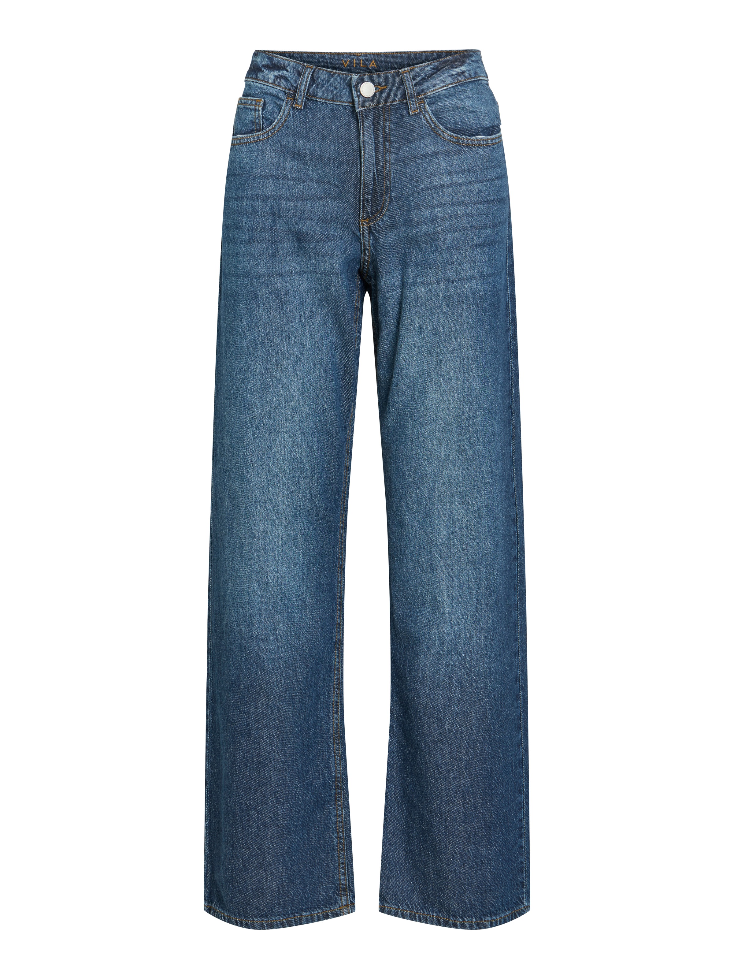 Vila Weite Jeans »VIPALMA RW WIDE JEANS DBD PAL20-NOOS« Baumwolle, regular waist, wide fit