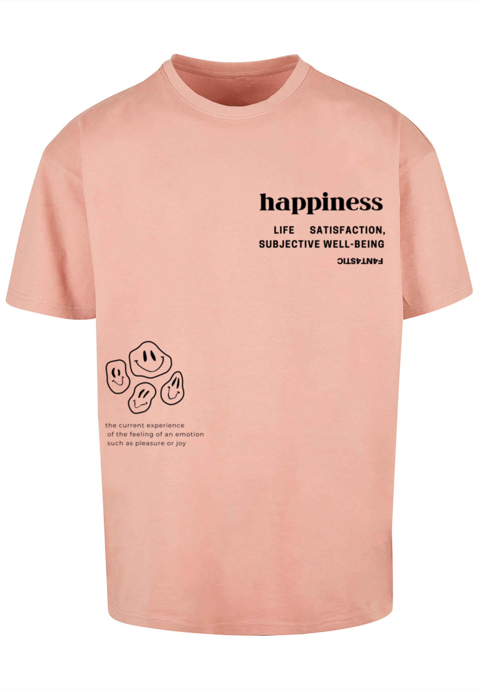 F4NT4STIC T-Shirt "happiness OVERSIZE TEE", Print günstig online kaufen