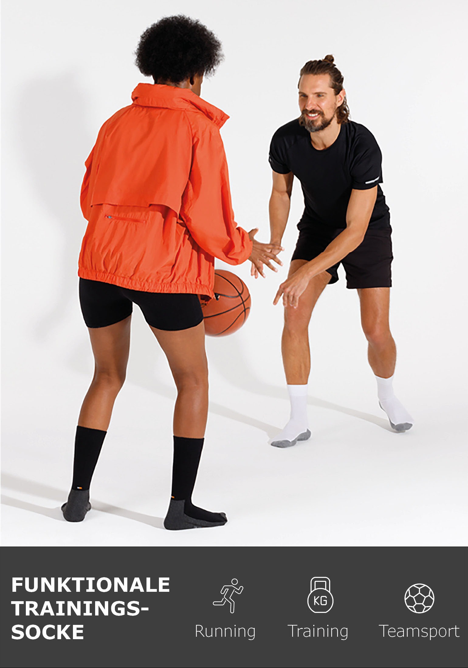 Camano Sportsocken »function«, (4 Paar), mit feuchtigkeitsregulierendem Material