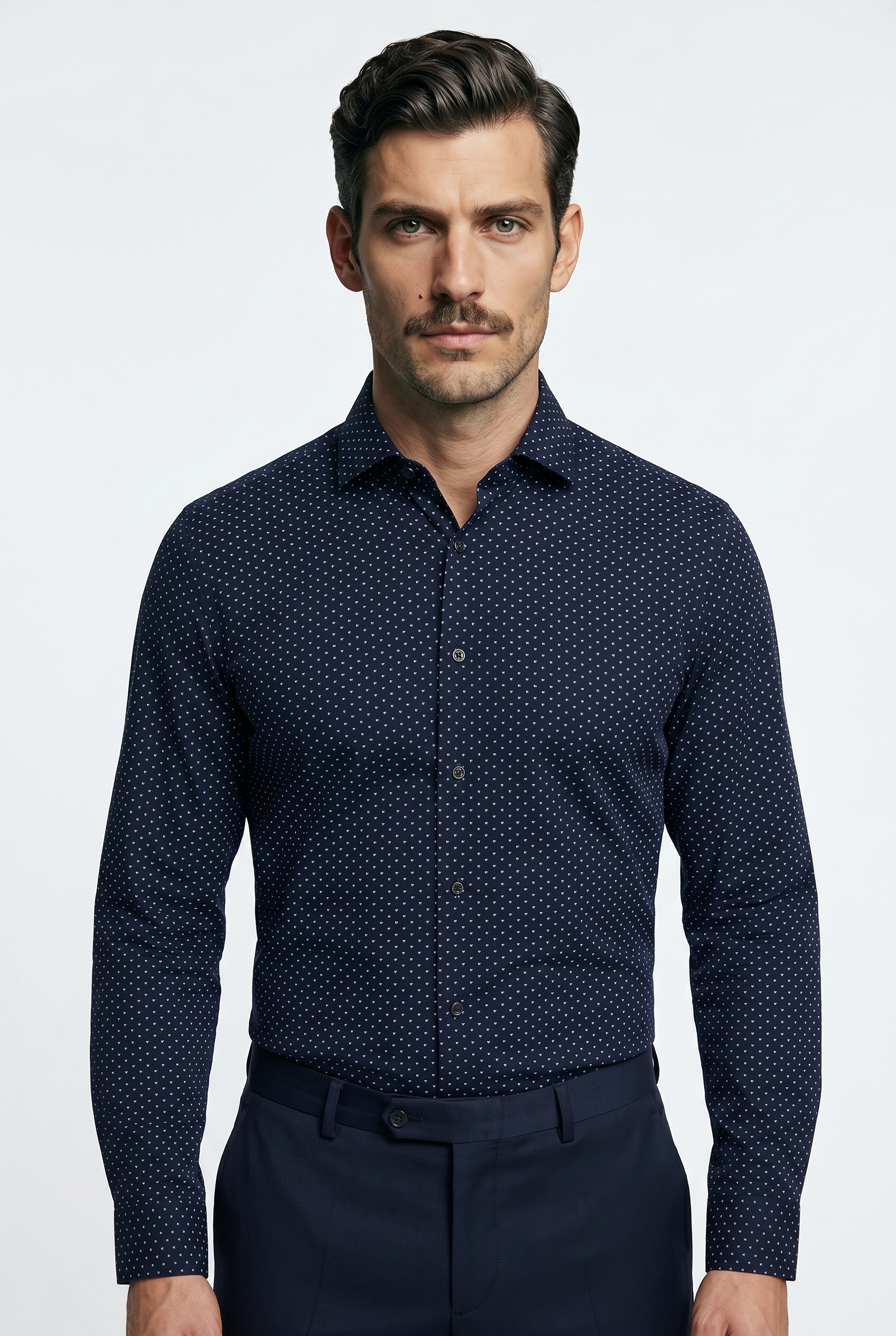 HUGO Businesshemd "Kenno Easy Care" Stretch-Jersey Kentkragen, Slim Fit