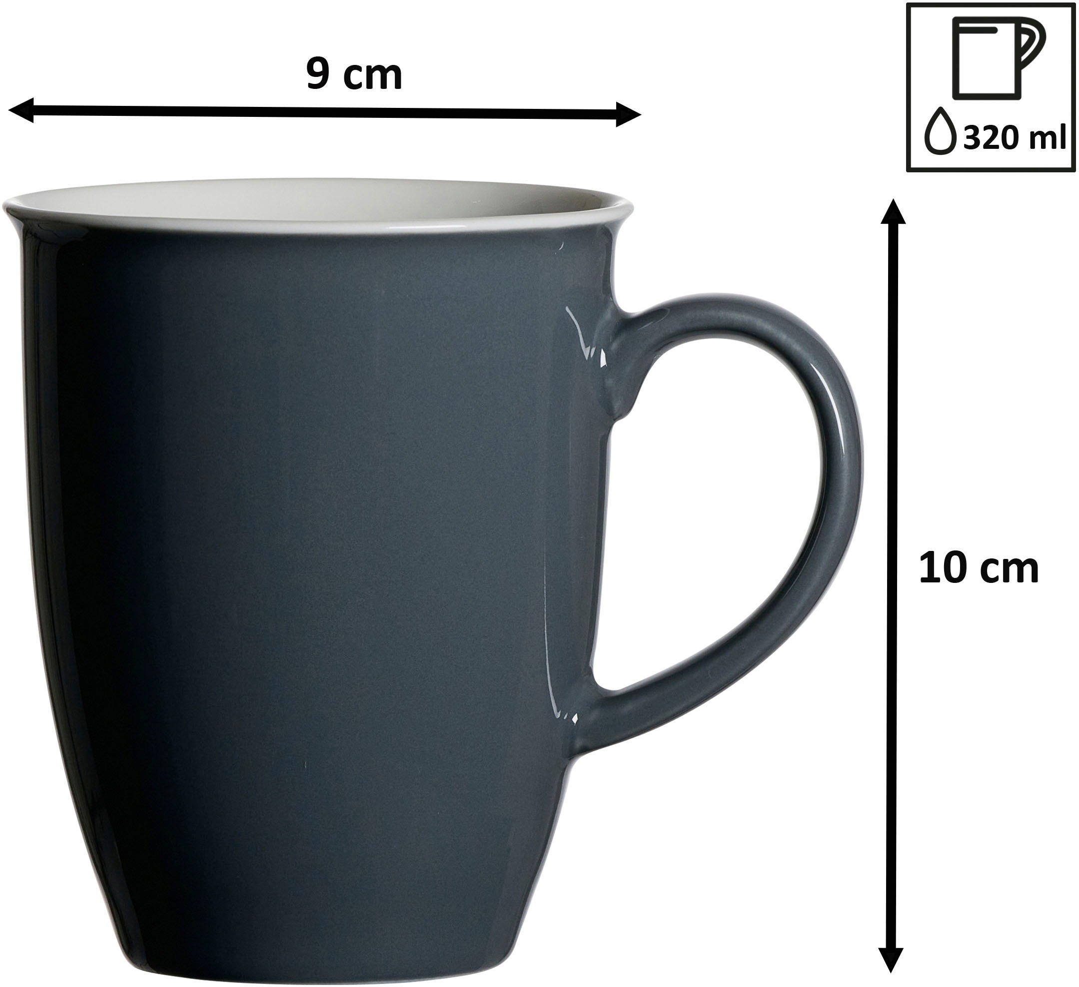 Ritzenhoff & Breker Becher »Doppio«, (Set, 4 tlg.), 4-teilig