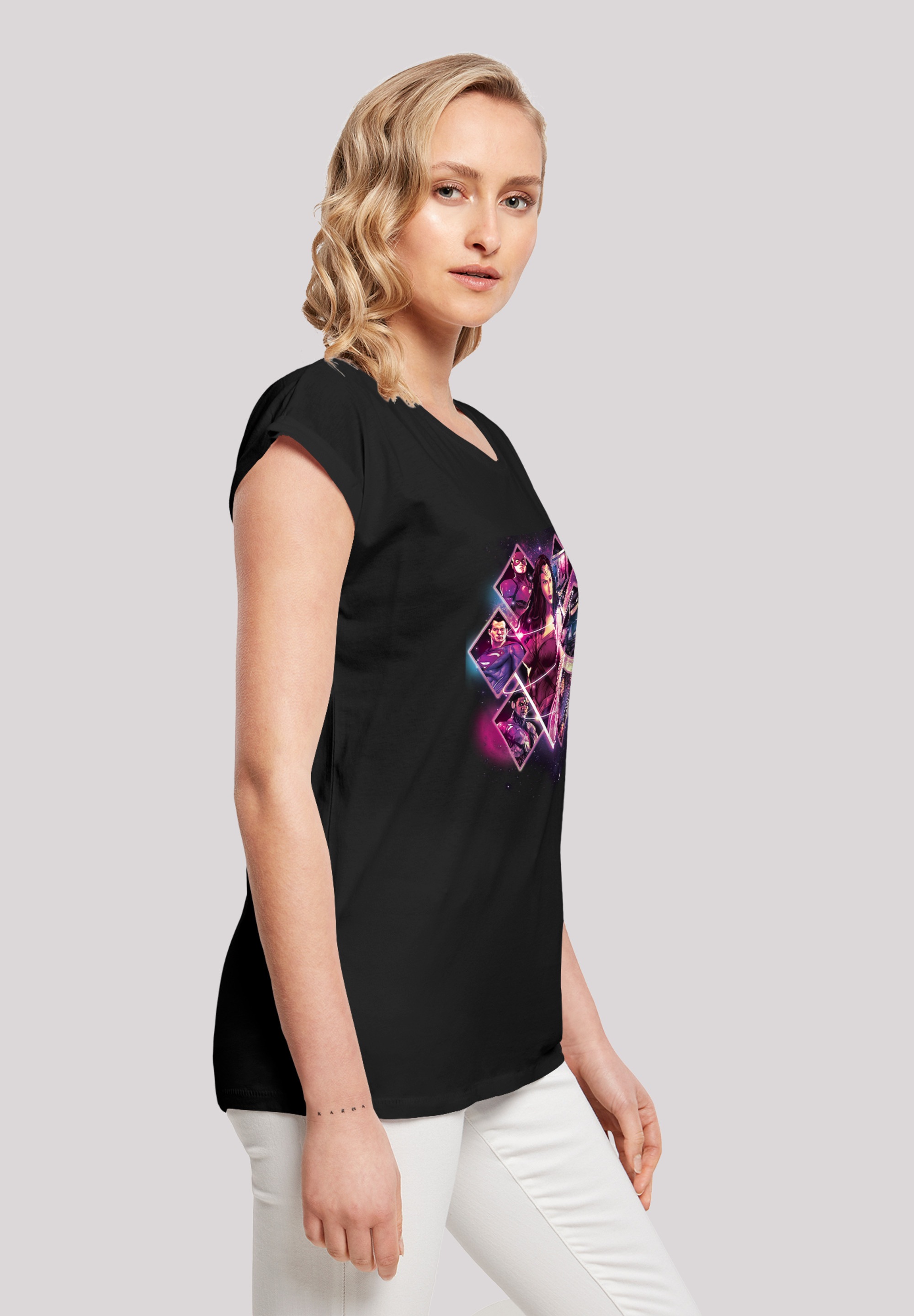F4NT4STIC T-Shirt »DC Comics Superman True Hero Superheld«, Damen,Premium Merch,Regular-Fit,Kurze Ärmel,Bedruckt