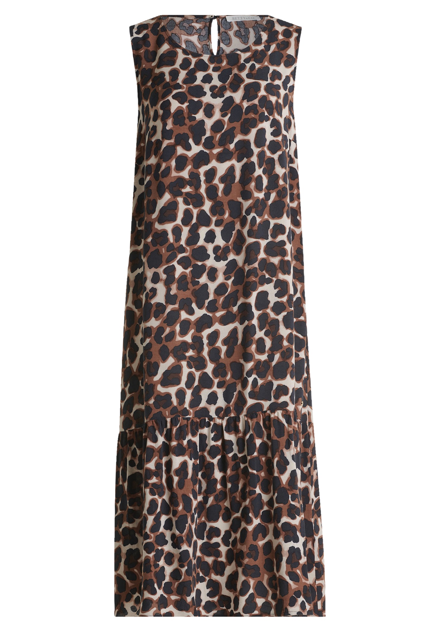 Betty&Co Sommerkleid "Damen im Leo-Look" Ohne Tasche Druck günstig online kaufen