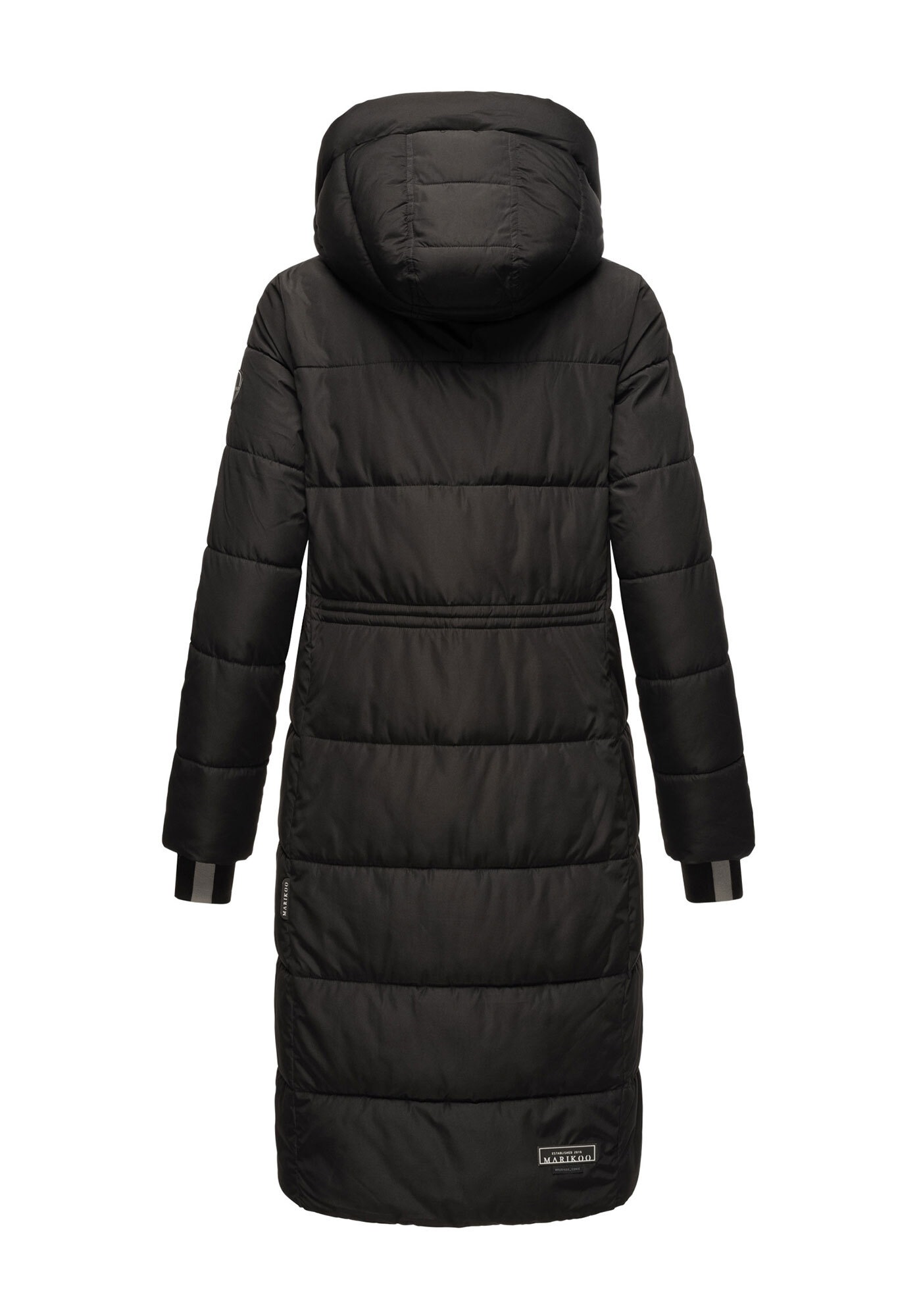 Marikoo Steppjacke »Zuraraa XVI« mit Kapuze langer Winter Mantel gesteppt
