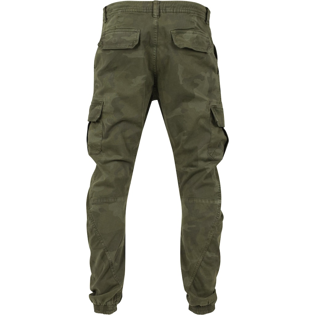 URBAN CLASSICS Cargohose »Urban Classics Herren Camo Cargo Jogging Pants«, (1 tlg.)