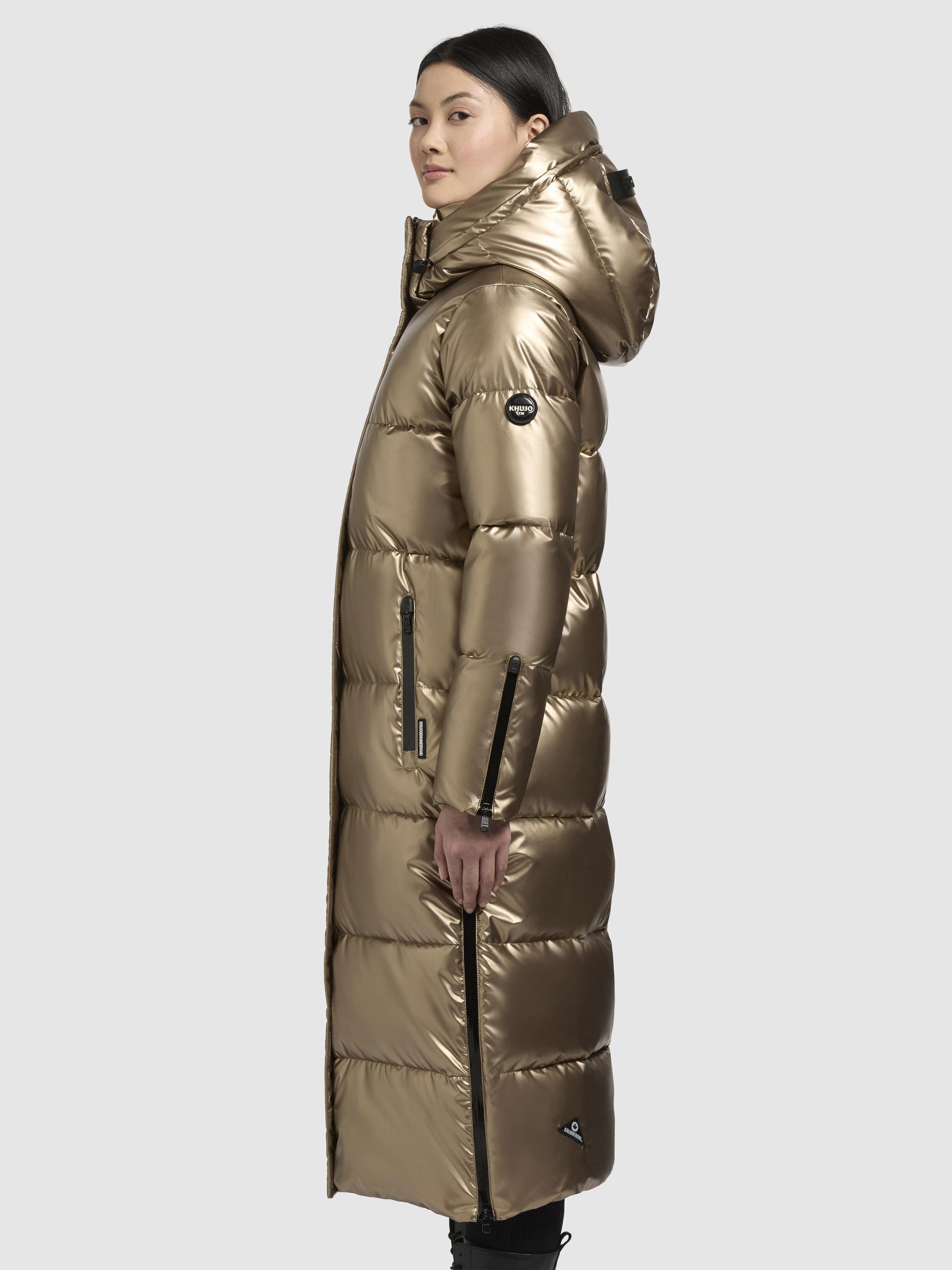 khujo Steppmantel »Hedd Shiny-YM«, Wasserdichter Wintermantel in Shiny-Optik