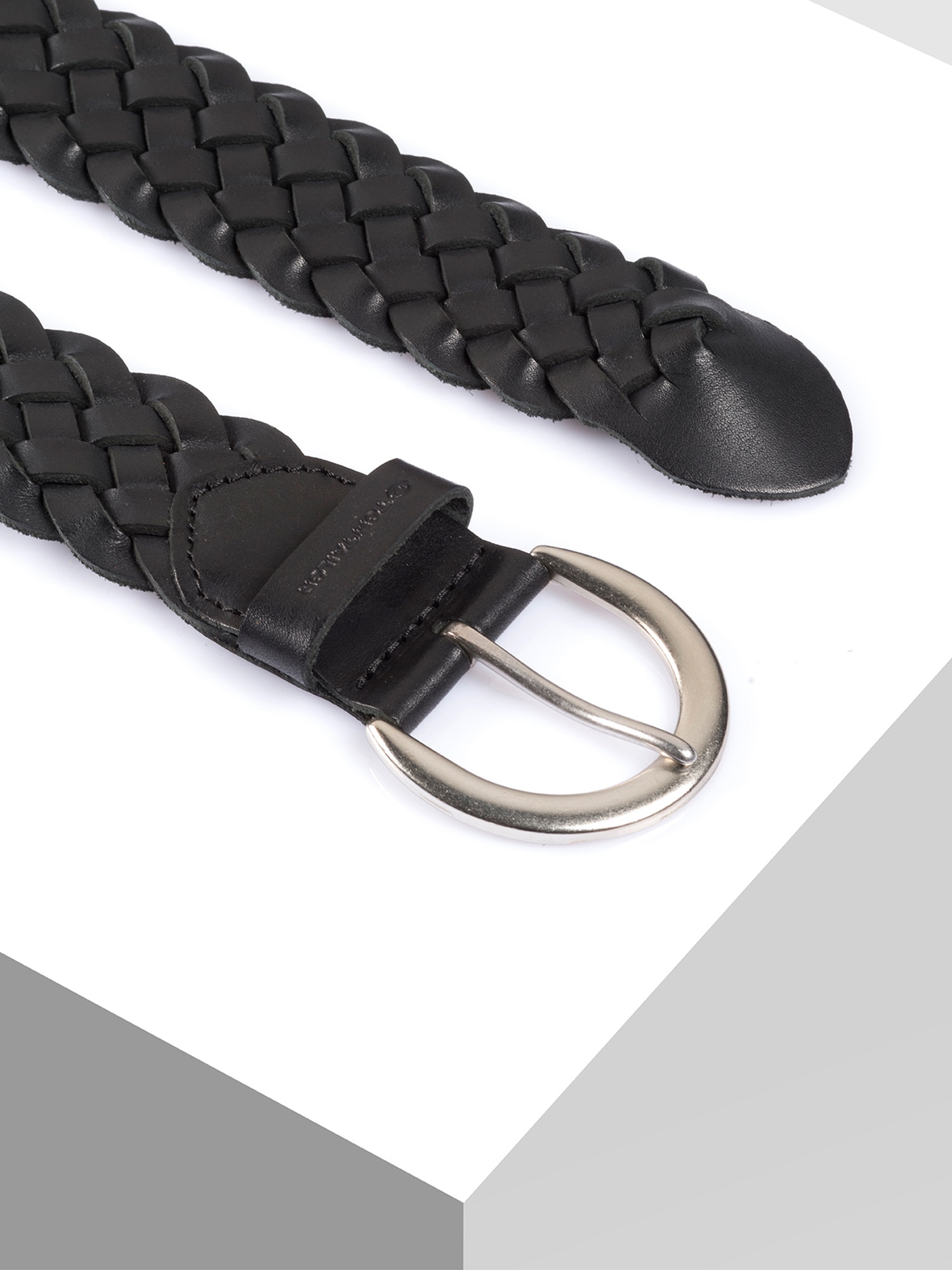TOM TAILOR Flechtgürtel »TTLISA«, 4 cm breiter Damengürtel, Flechtledergürtel, modisches Must-Have
