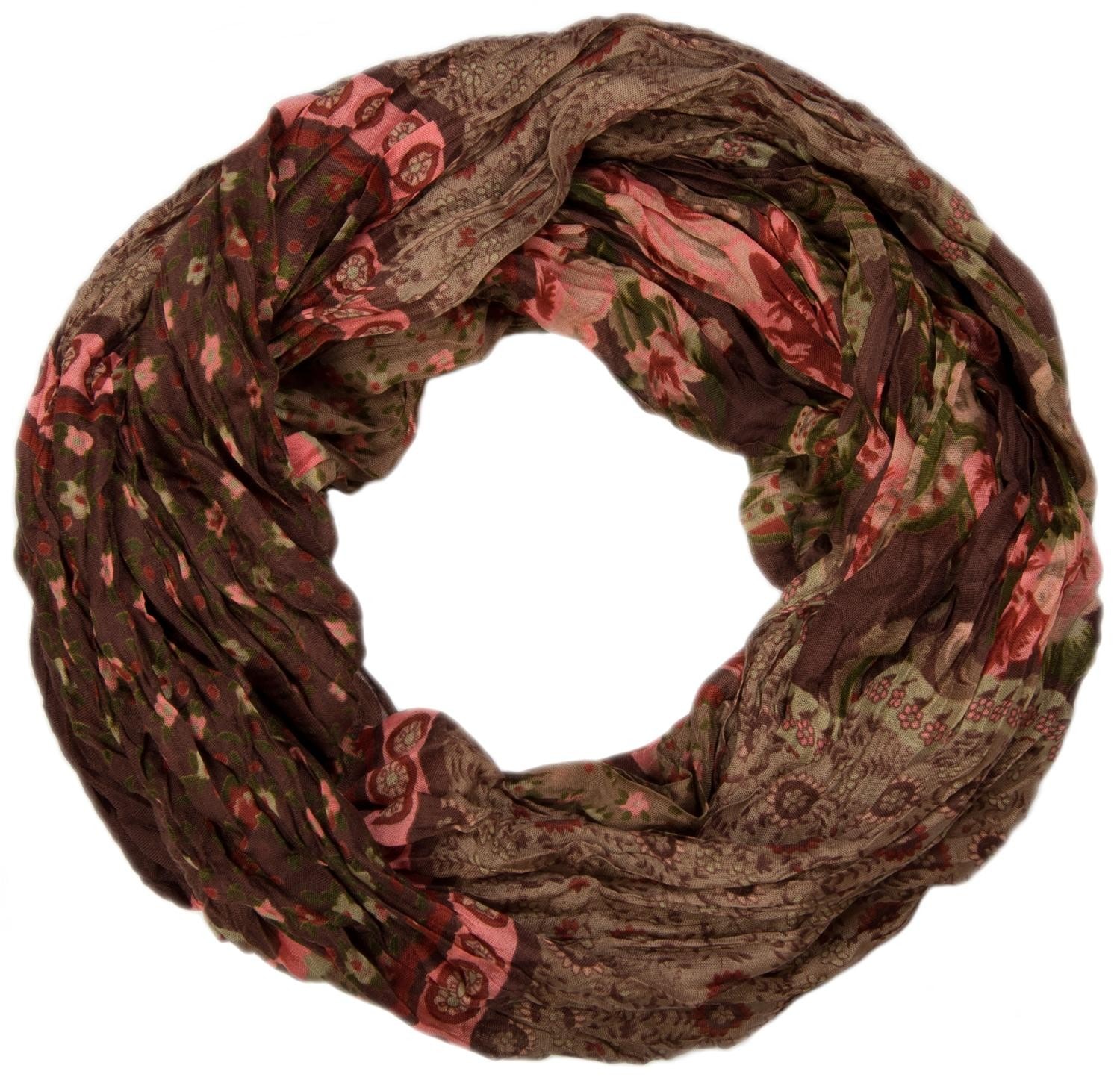 styleBREAKER Loop "Loop mit Blumen Paisley Muster" 1 Stk.