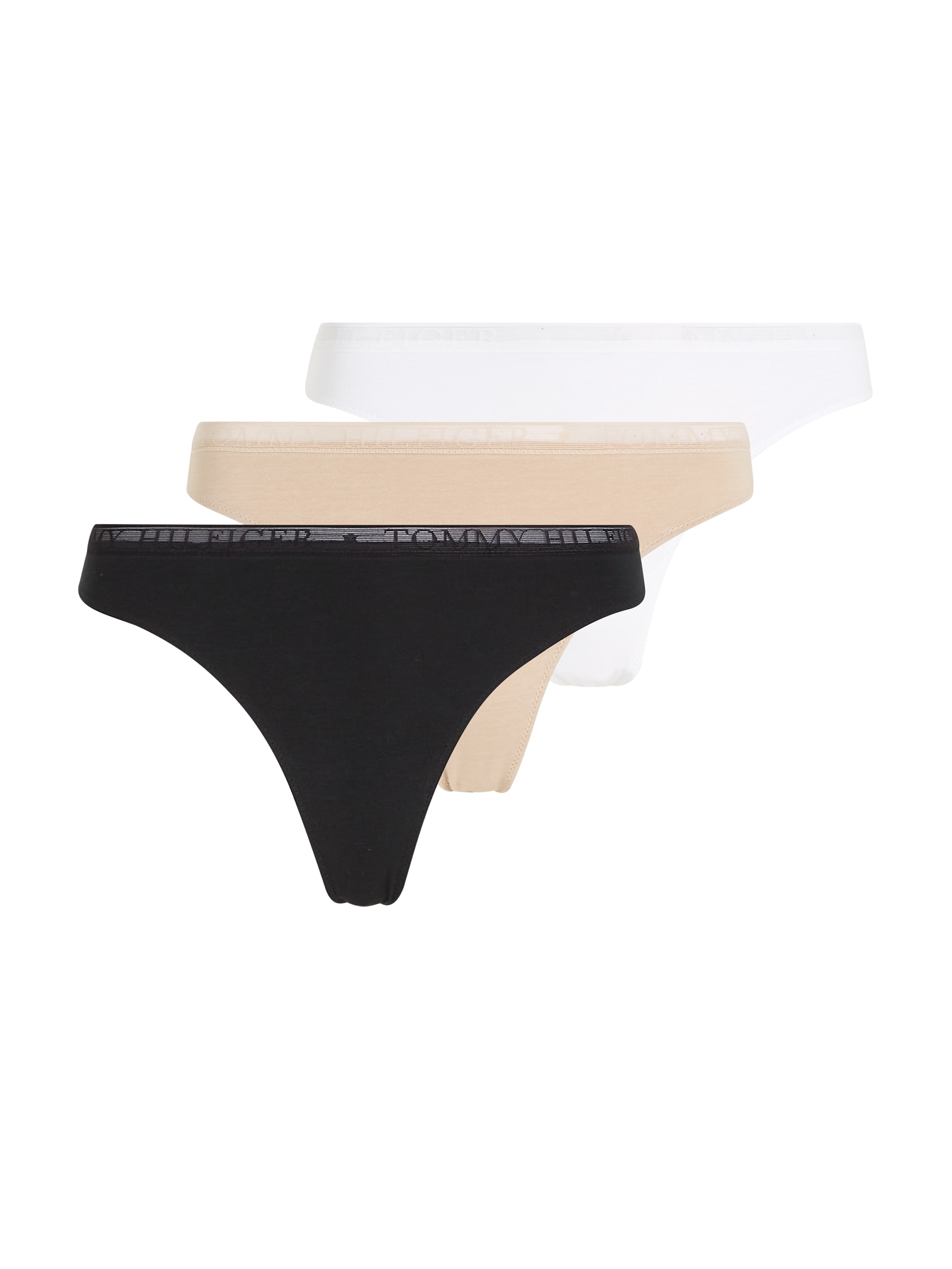 Tommy Hilfiger Underwear T-String »LACE 3P THONG (EXT SIZES)«, (Packung,  3er-Pack), mit Tommy Hilfiger Logobund | BAUR | Unterhosen