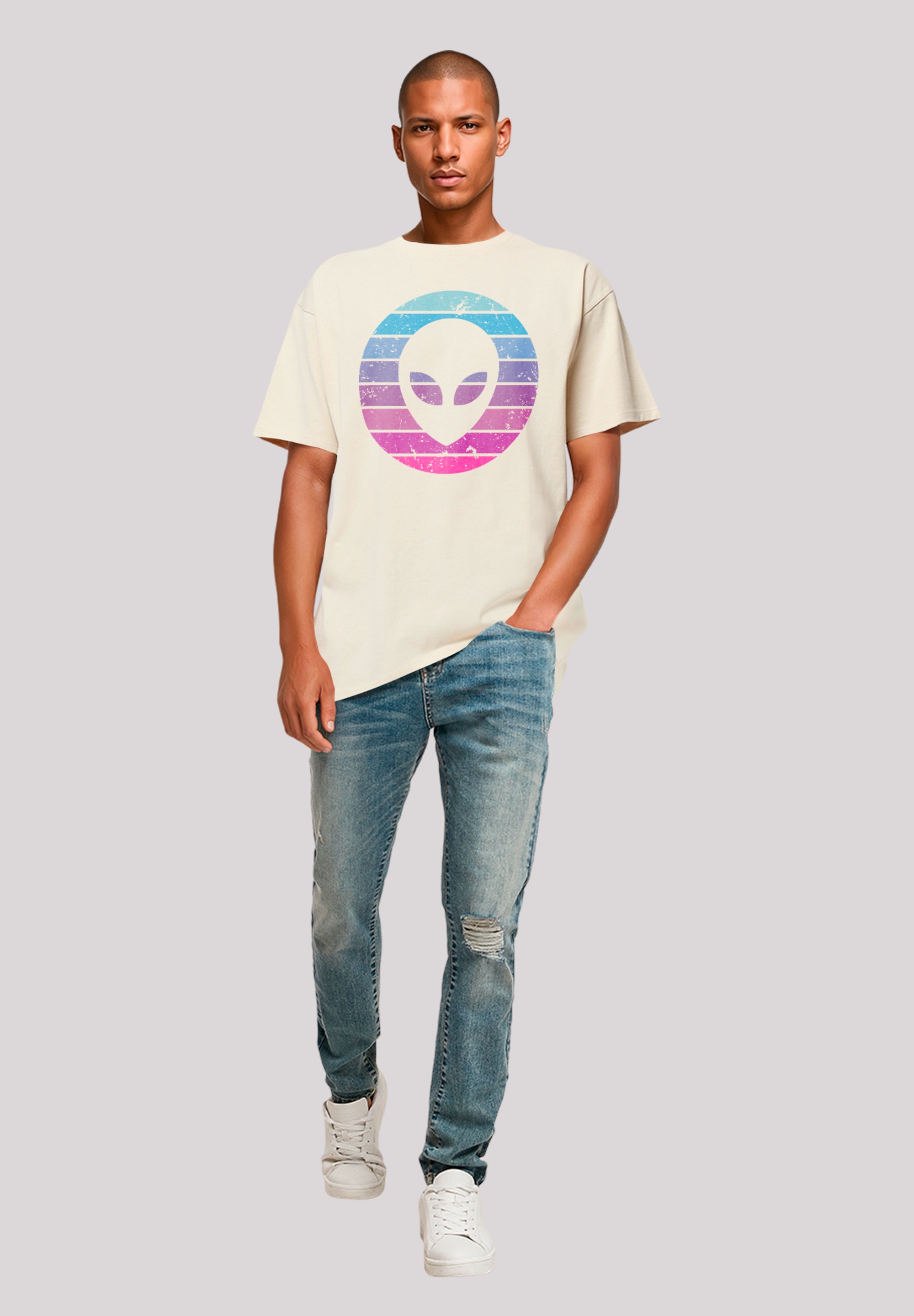 F4NT4STIC T-Shirt »Alien Kopf«, Premium Qualität