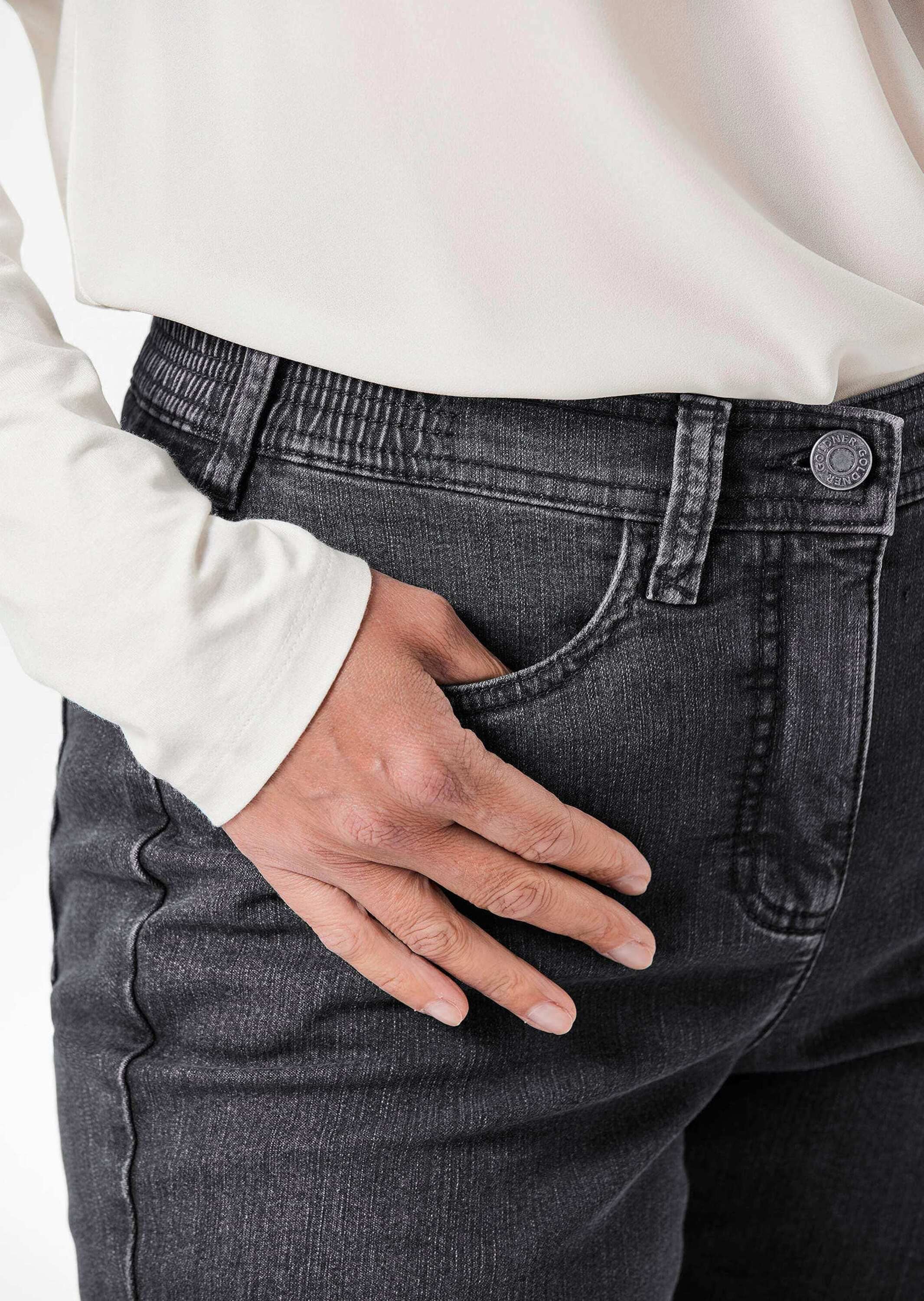 GOLDNER Regular-fit-Jeans »Kurzgröße Klassische Jeanshose ANNA«