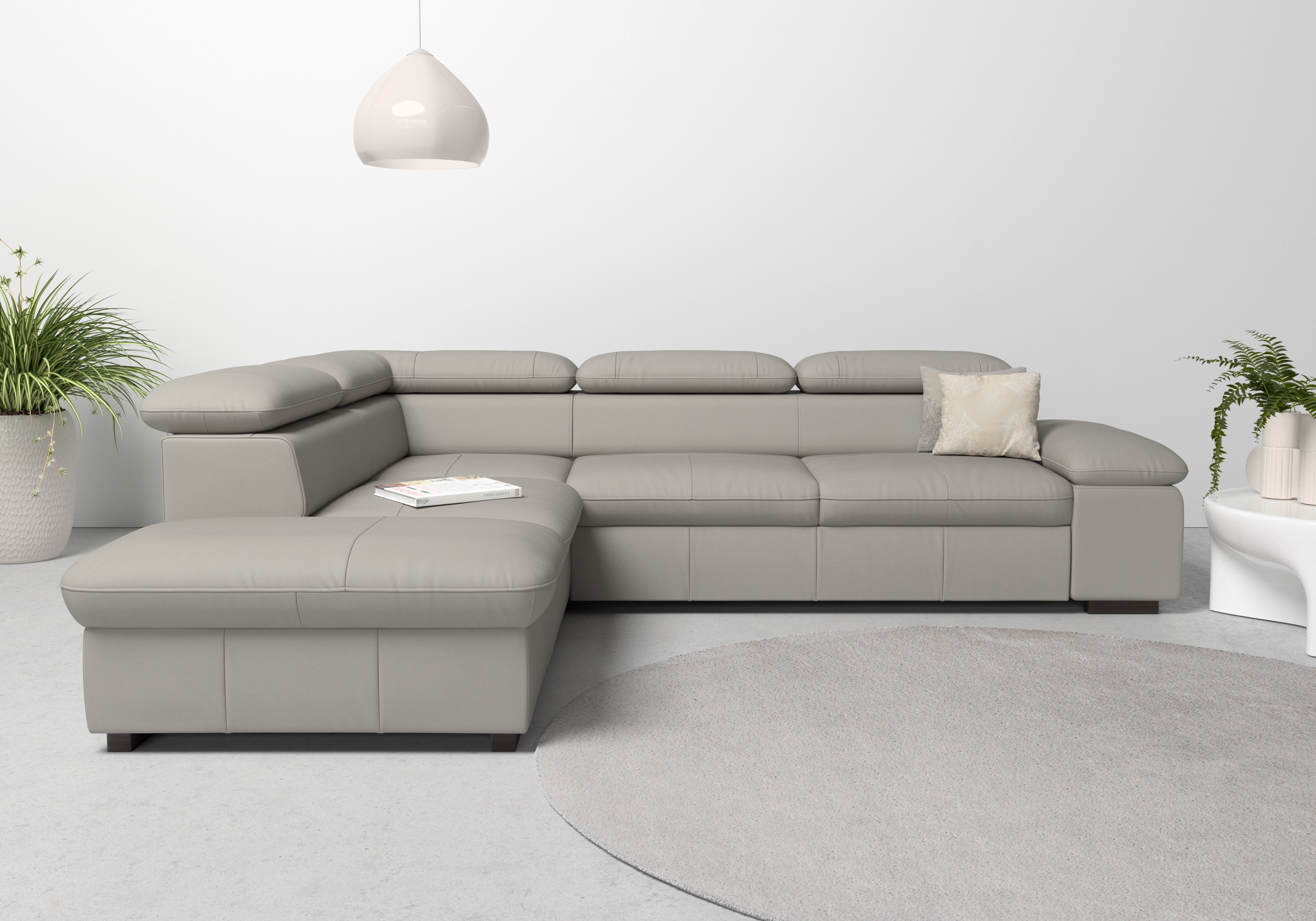 Thumbnail - Home affaire Ecksofa "Alberto L-Form" mit Kopfteilverstellung, wahlweise mit Bettfunktion