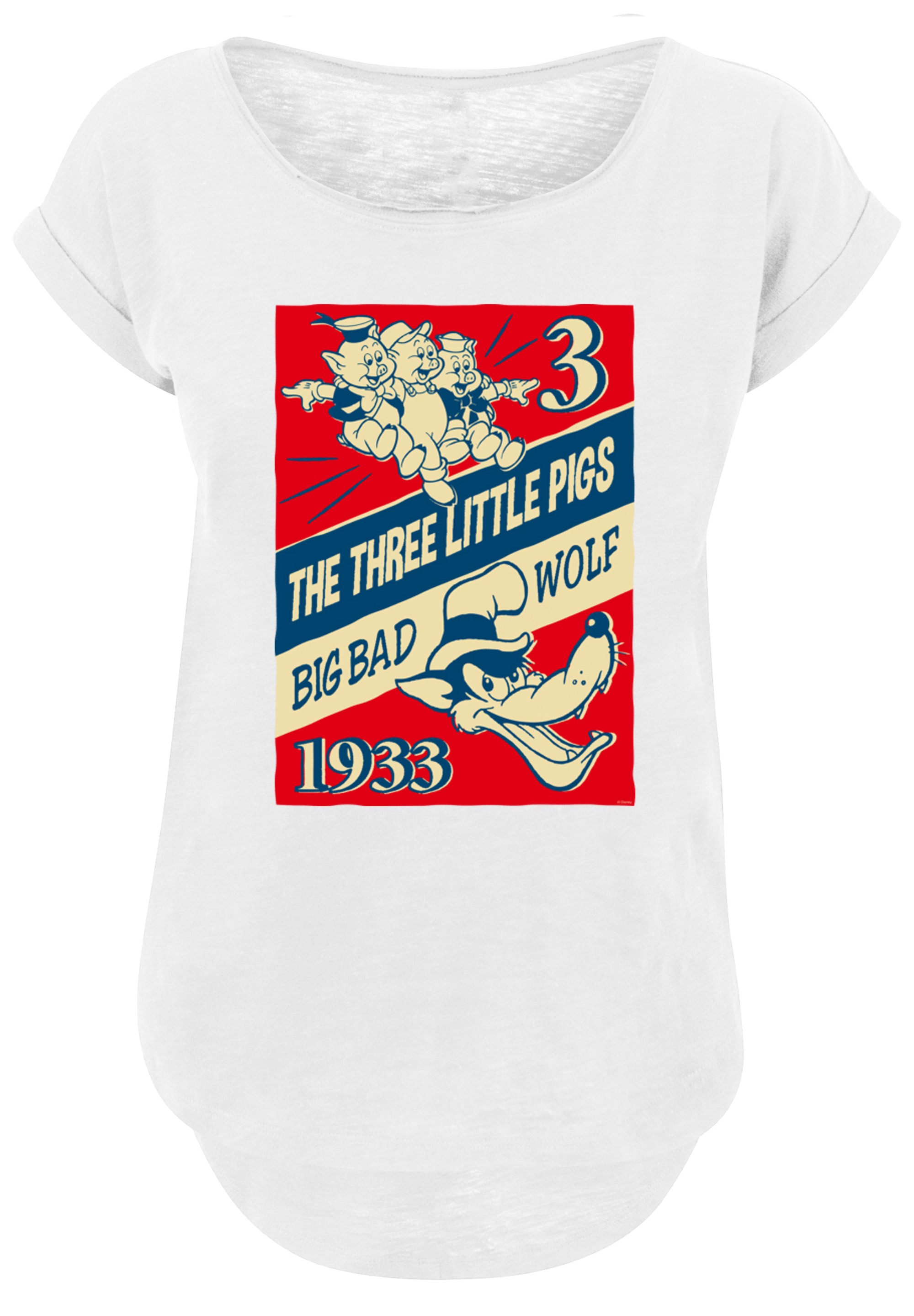 F4NT4STIC T-Shirt »Die Drei Kleinen Schweinchen«, Print