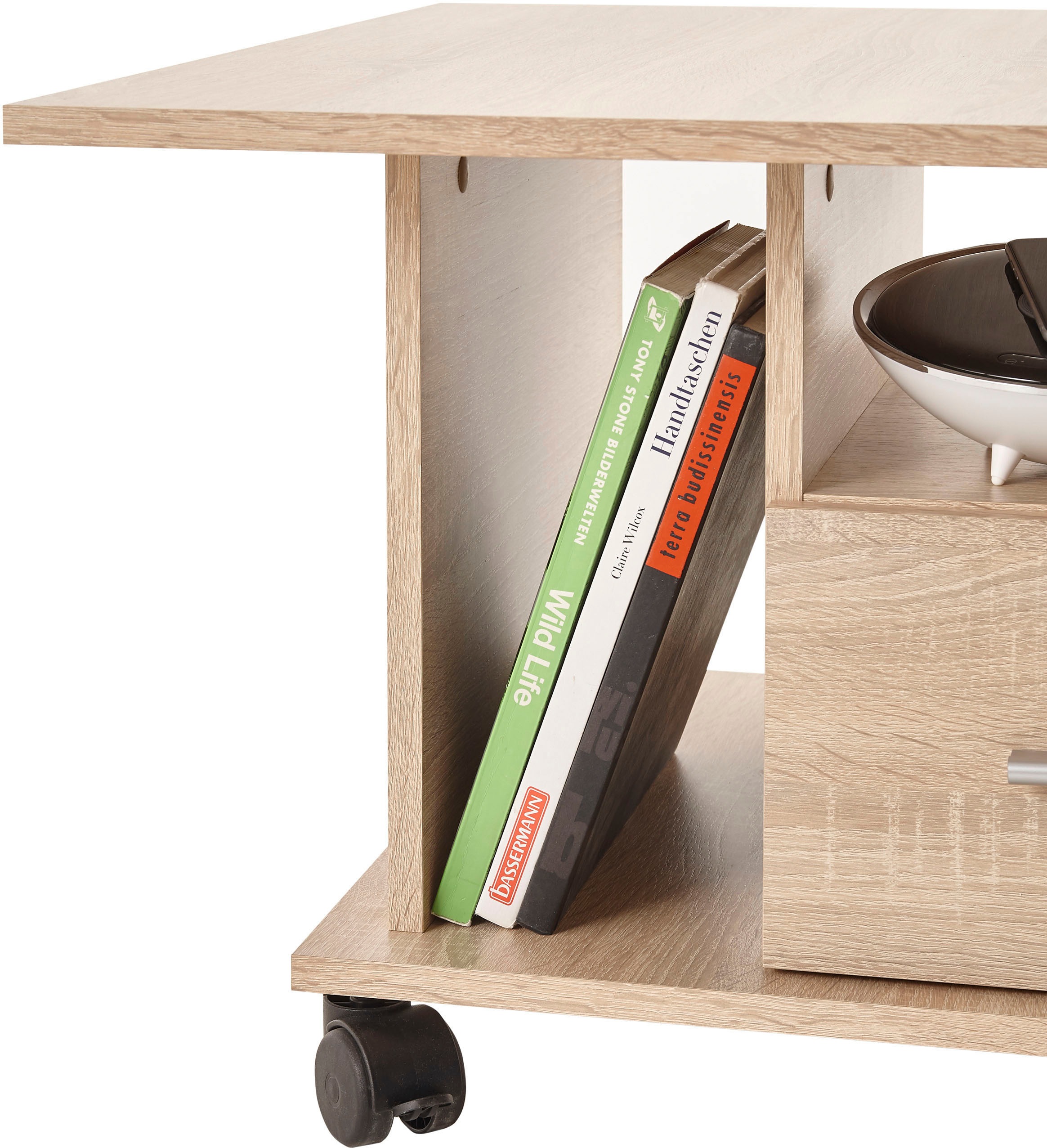 Stolkom Couchtisch »Activio«, rollbar, Tisch mit Schubkasten