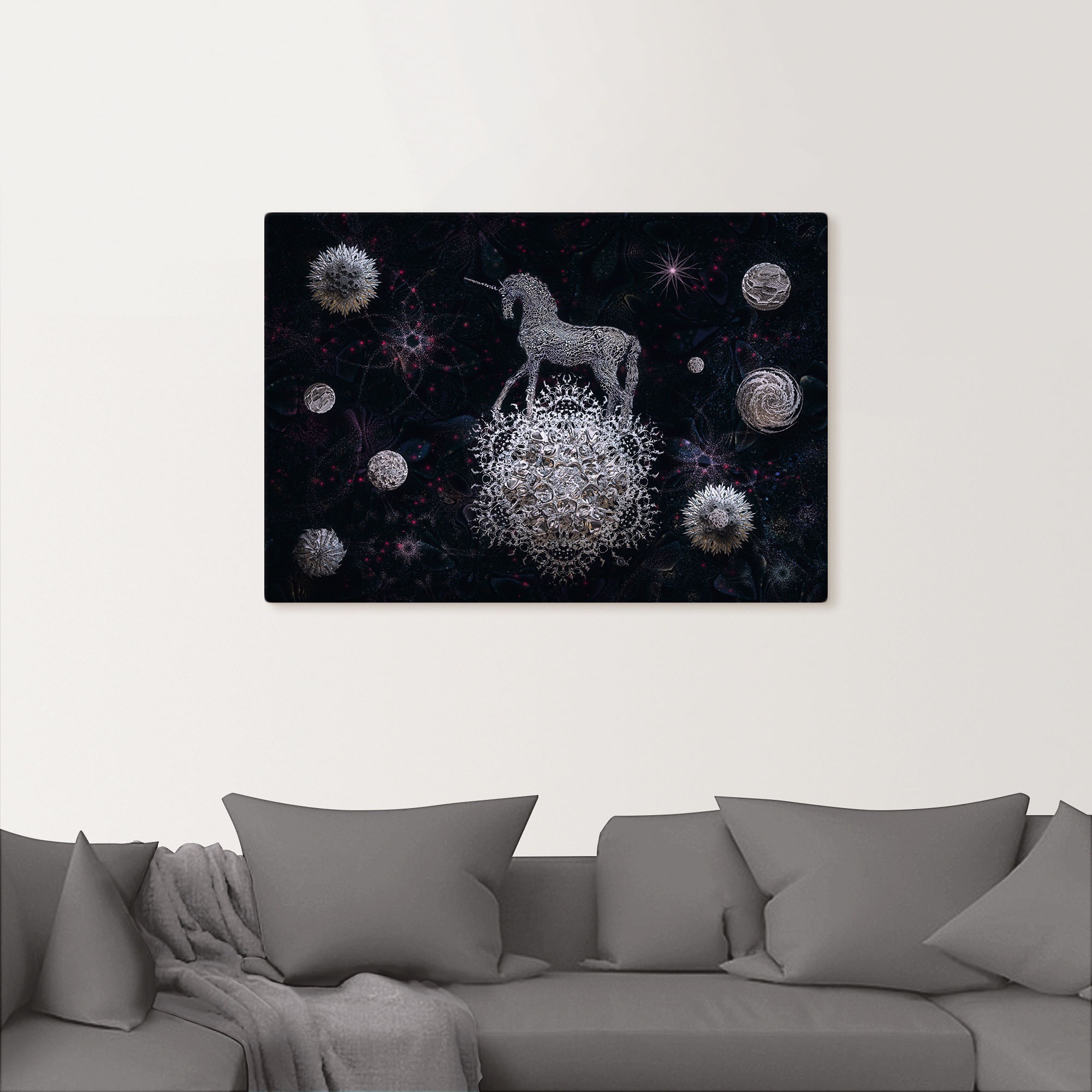 Artland Wandbild »Sternenritt«, Animal Fantasy, (1 St.), als Alubild, Leinwandbild, Wandaufkleber oder Poster in versch. Größen