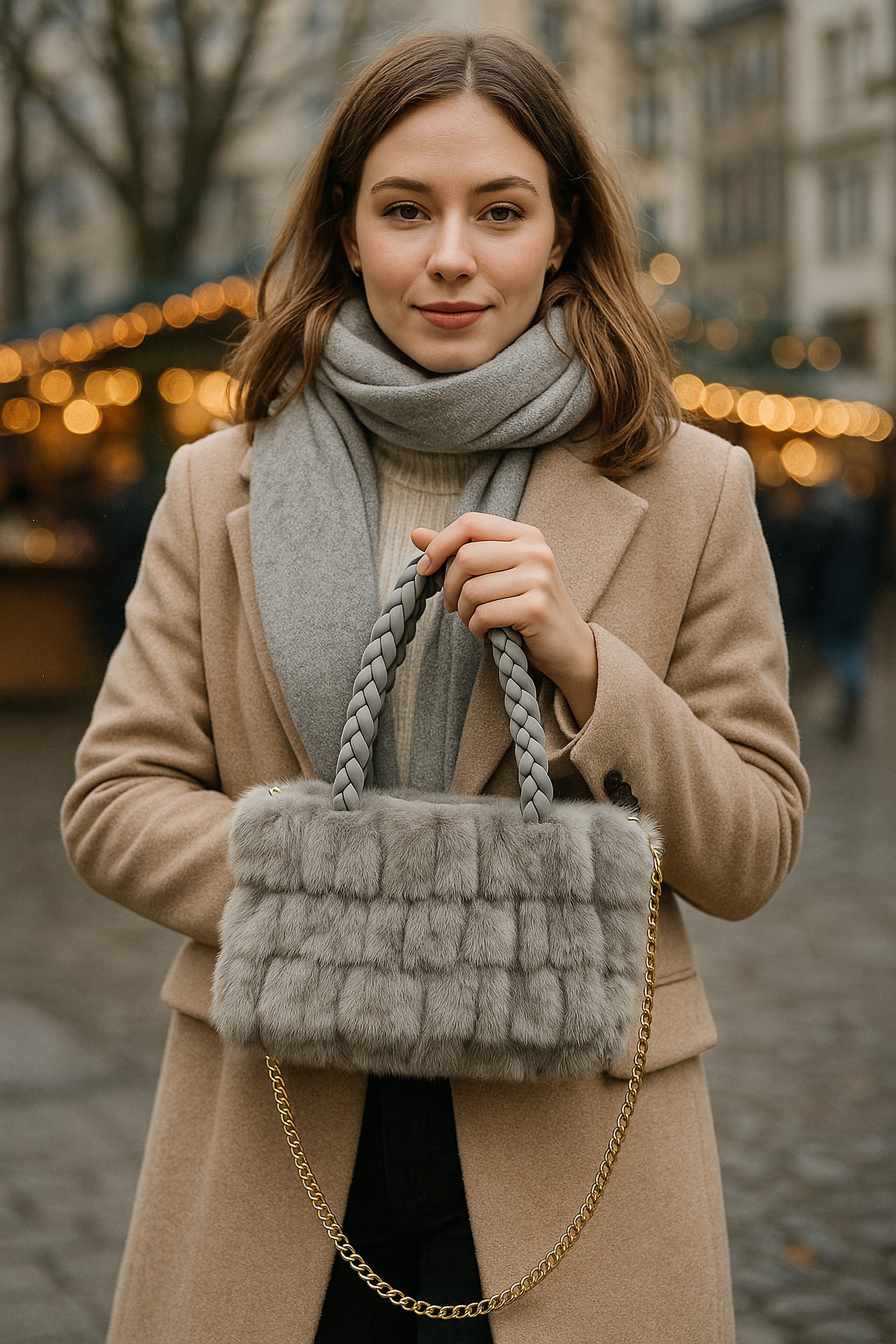 COLLEZIONE ALESSANDRO Schultertasche "Kuschel" aus kuschelweichem Material günstig online kaufen