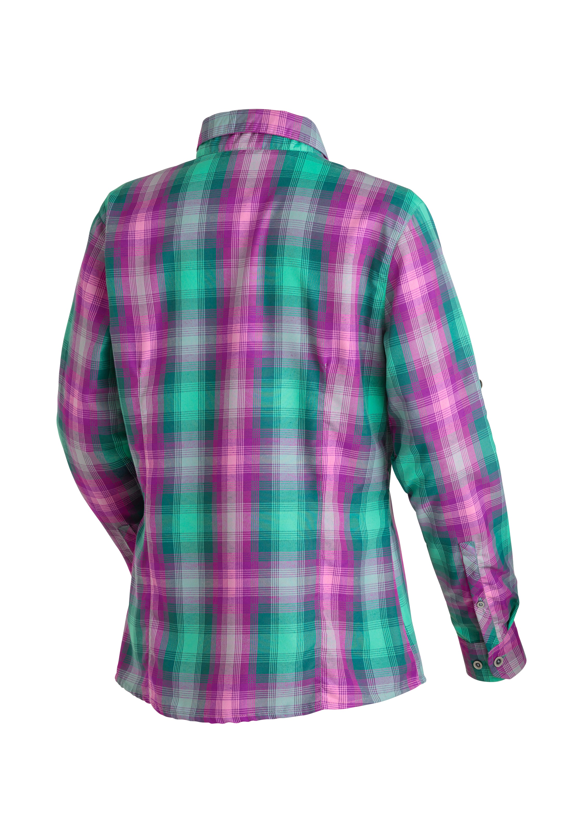 Maier Sports Funktionsbluse »Nanni« Damen Bluse, leichte Langarmbluse, Blusen-Shirt, Karobluse, Reg Fit