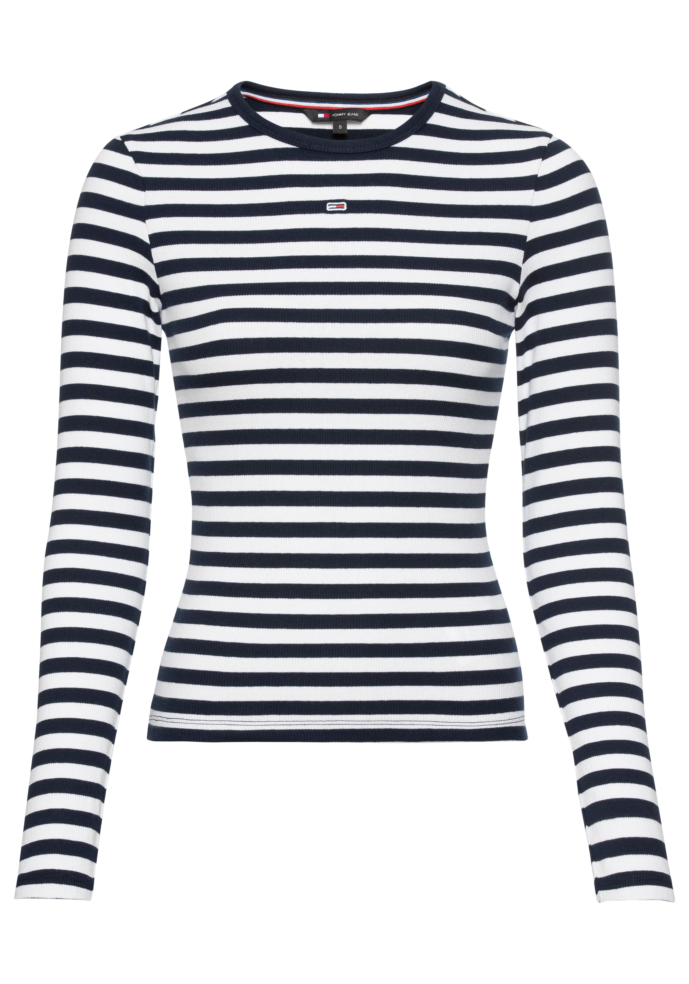 Tommy Jeans mit ESSENTIAL Flagge bestellen LS«, Langarmshirt STRIPE Tommy Jeans BAUR | online TOP RIB »TJW