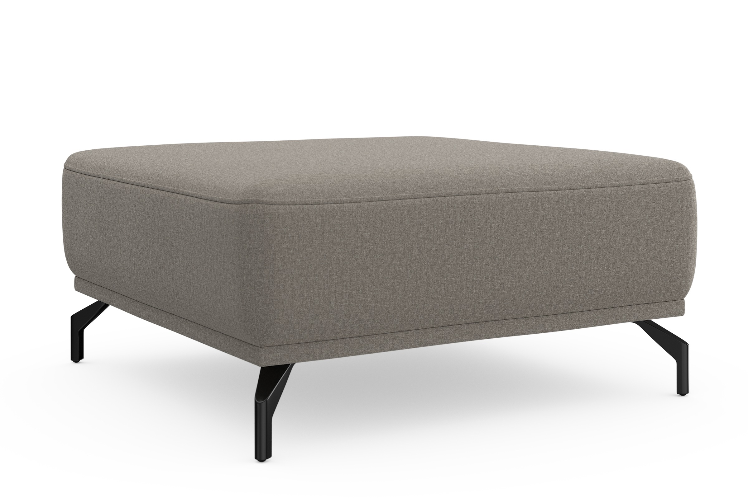 sit&more Hocker »Bailando«, mit Federkern und schwarzen, matten Metallfüßen