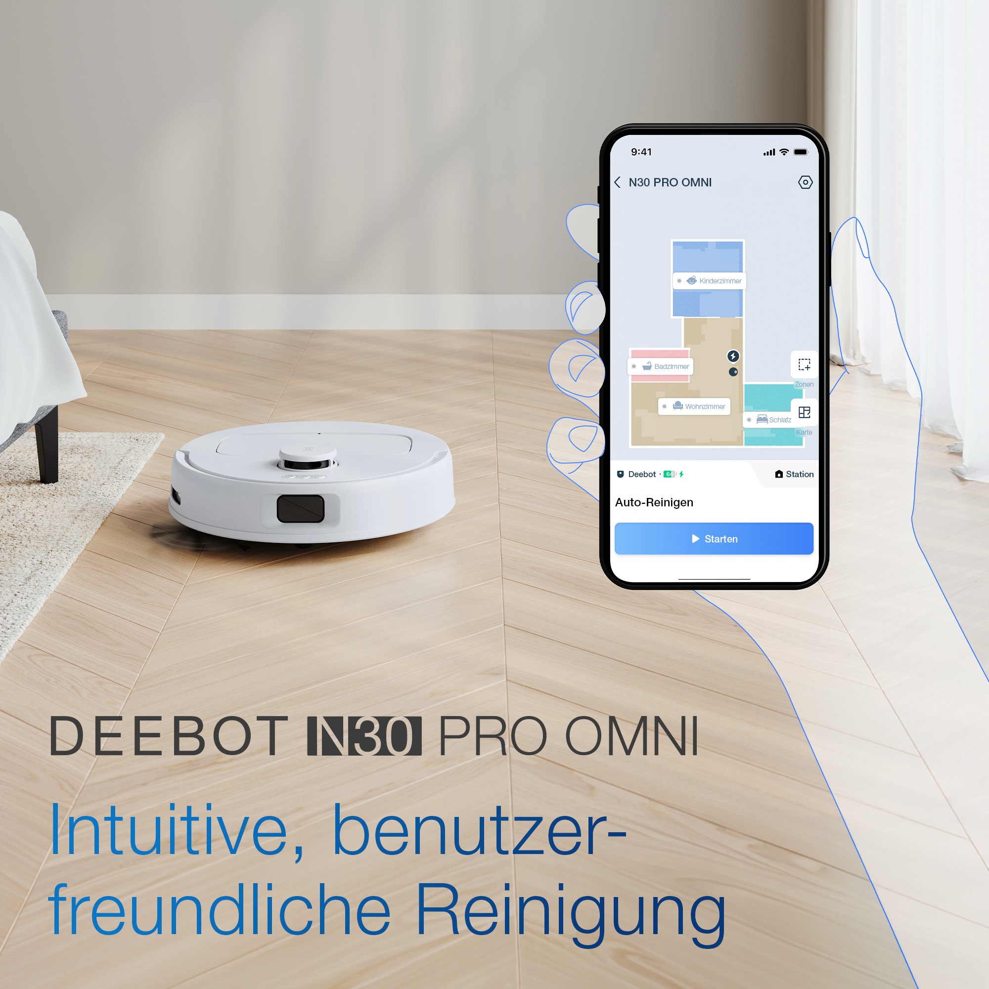 ECOVACS Wischroboter »ECOVACS DEEBOT N30 PRO OMNI«
