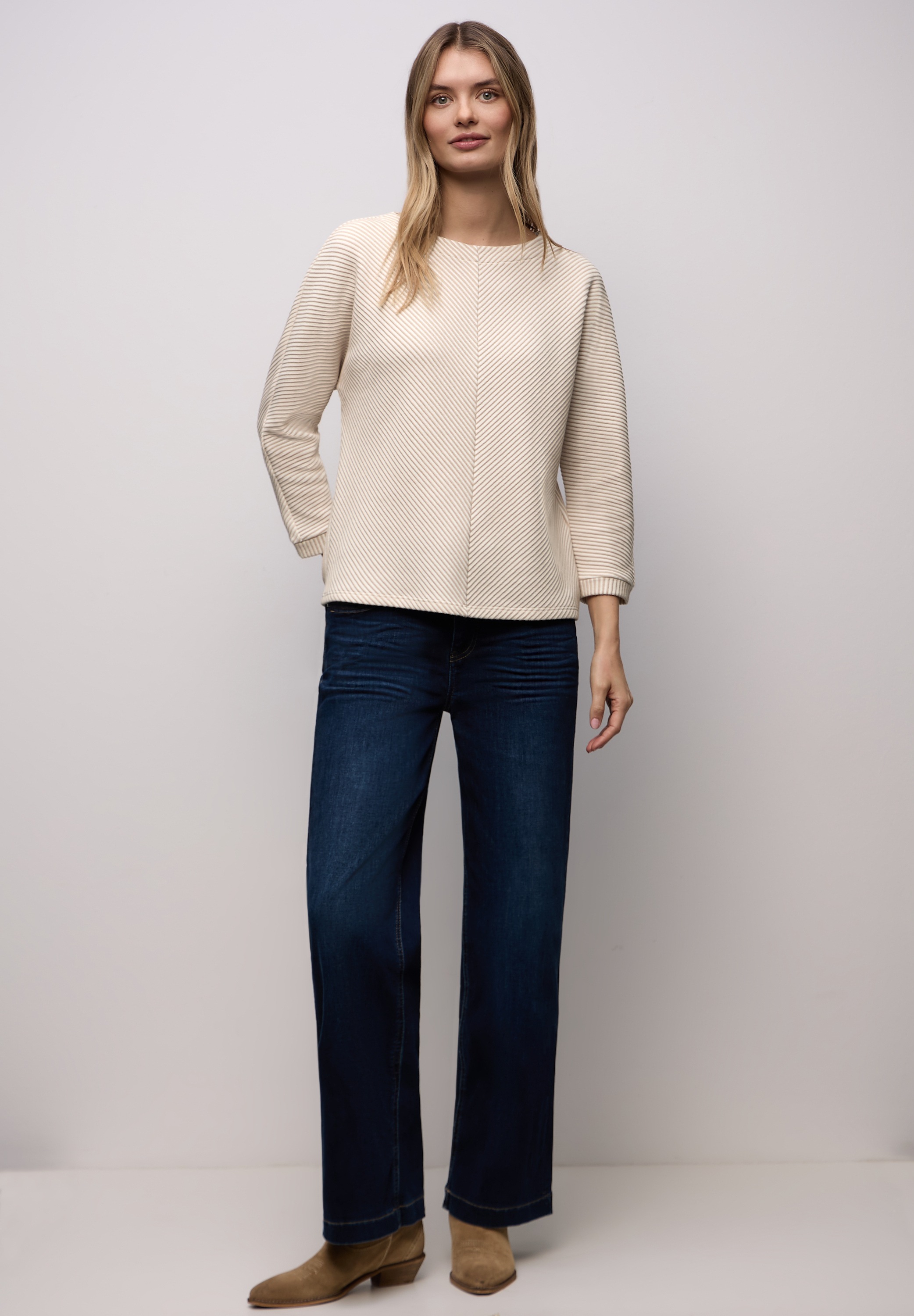 STREET ONE 3/4-Arm-Shirt mit 3/4 Ärmeln