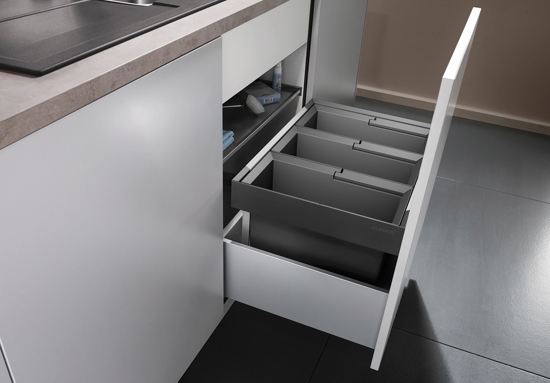 Blanco "Flexon II 60/3" 3 Behälter Kunststoff, Stahlblech, 600 mm Untermass günstig online kaufen