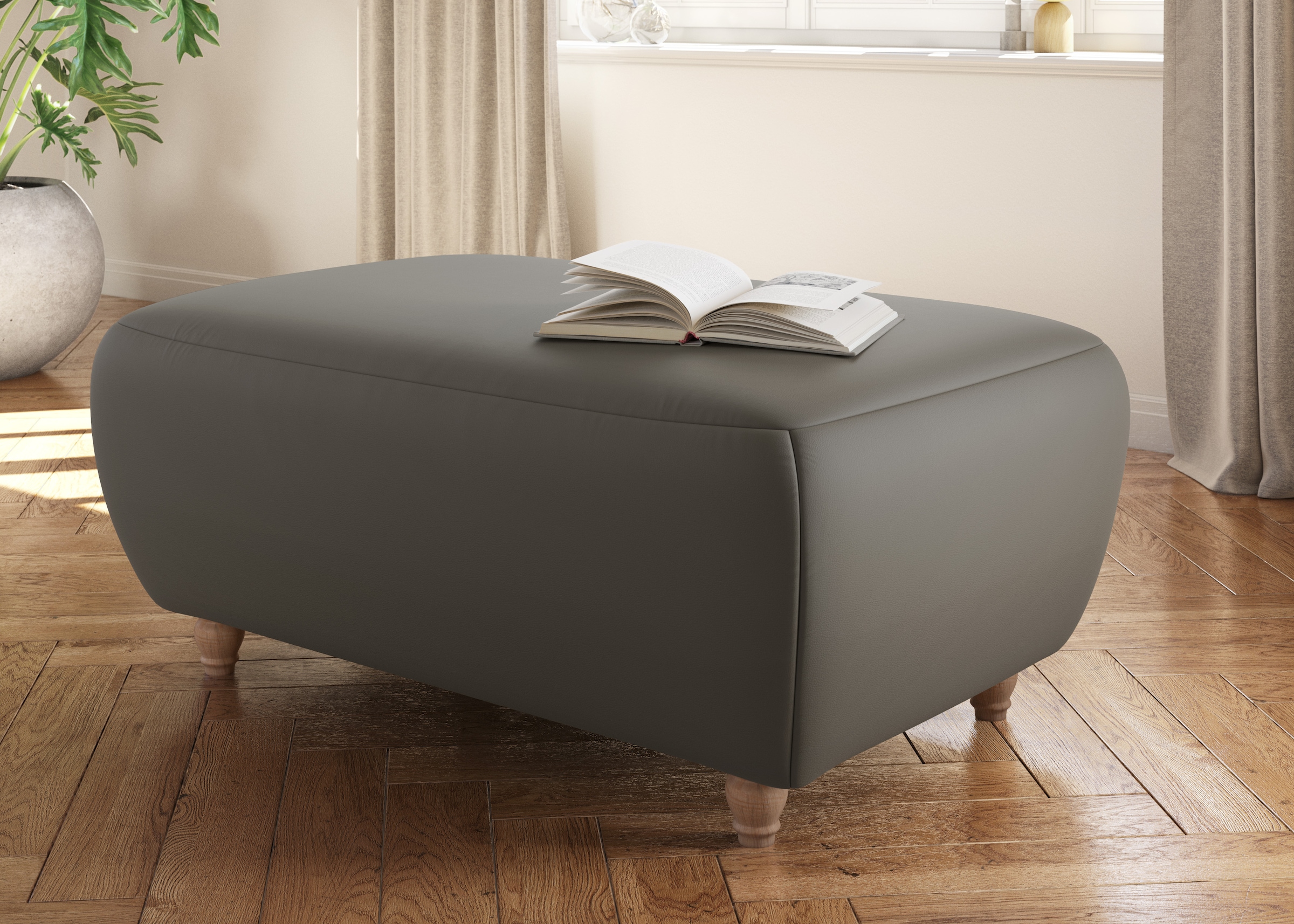 Home affaire Polsterhocker "Boston" 1 Stk. tlg. in 4 Bezugsqualitäten, auch günstig online kaufen