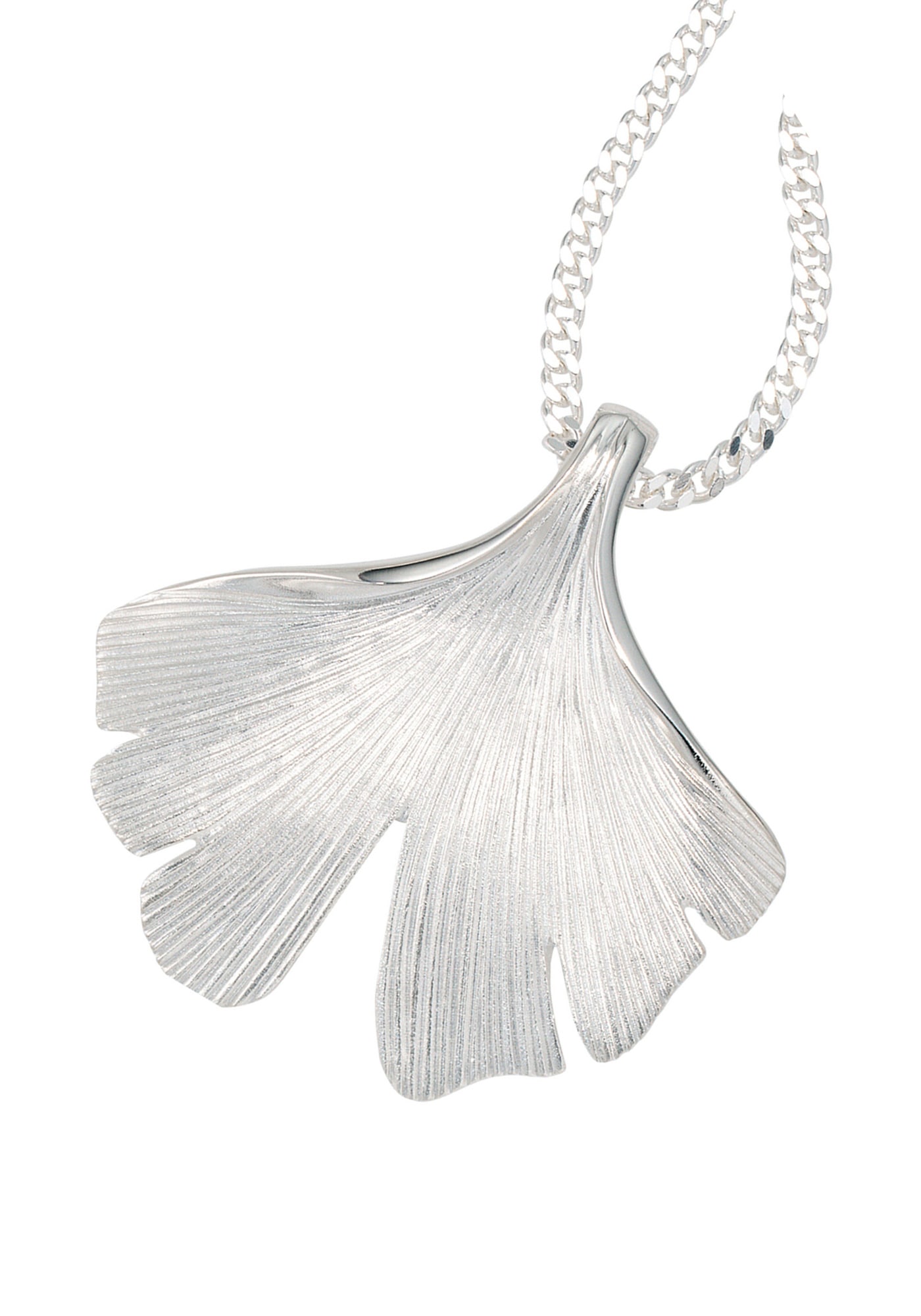 JOBO Kettenanhänger »Anhänger Ginkgo Ginko 44 mm«  925 Silber