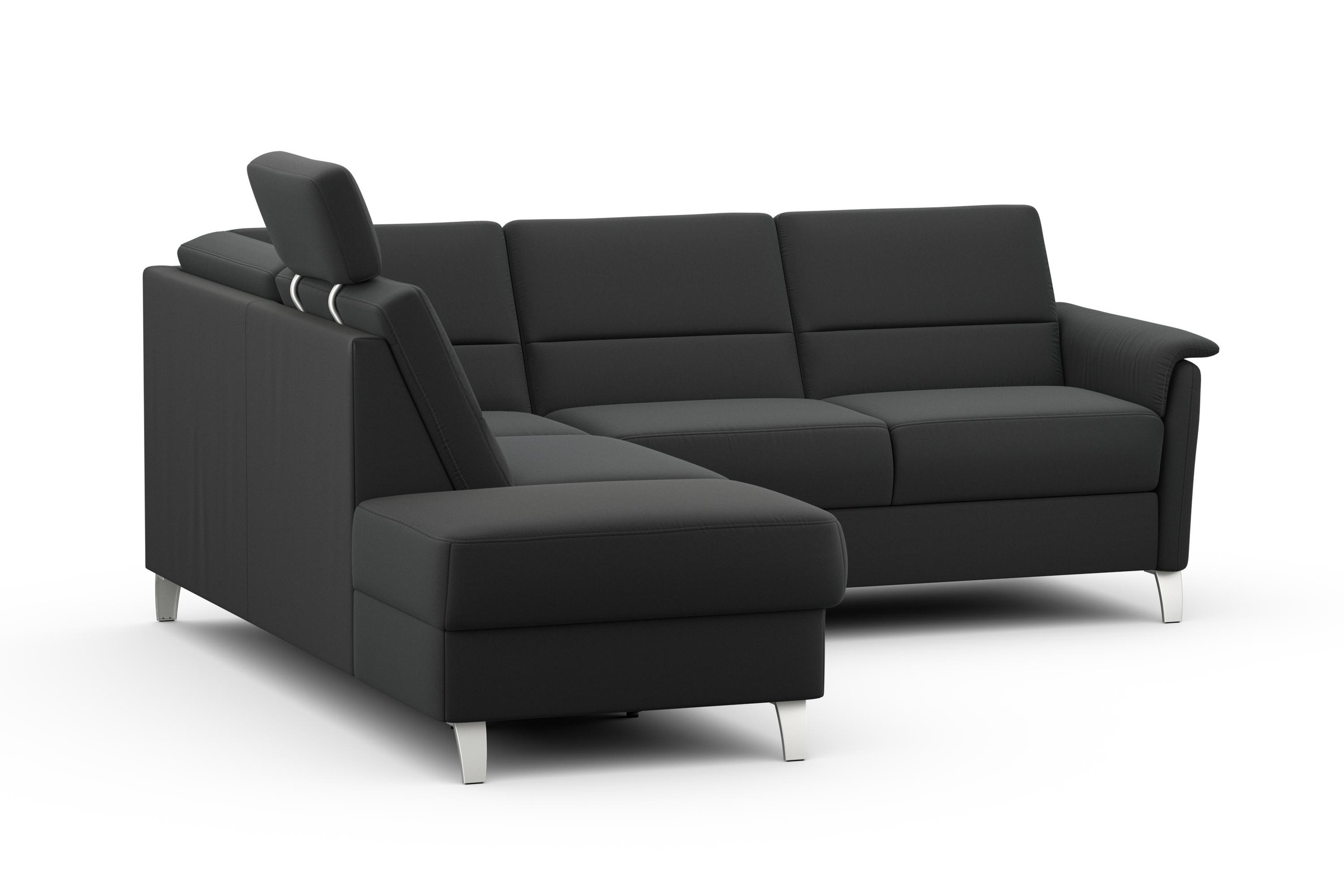 sit&more Ecksofa »Palmera L-Form«, Federkern, wahlweise mit Bettfunktion und mit/ohne Stauraum