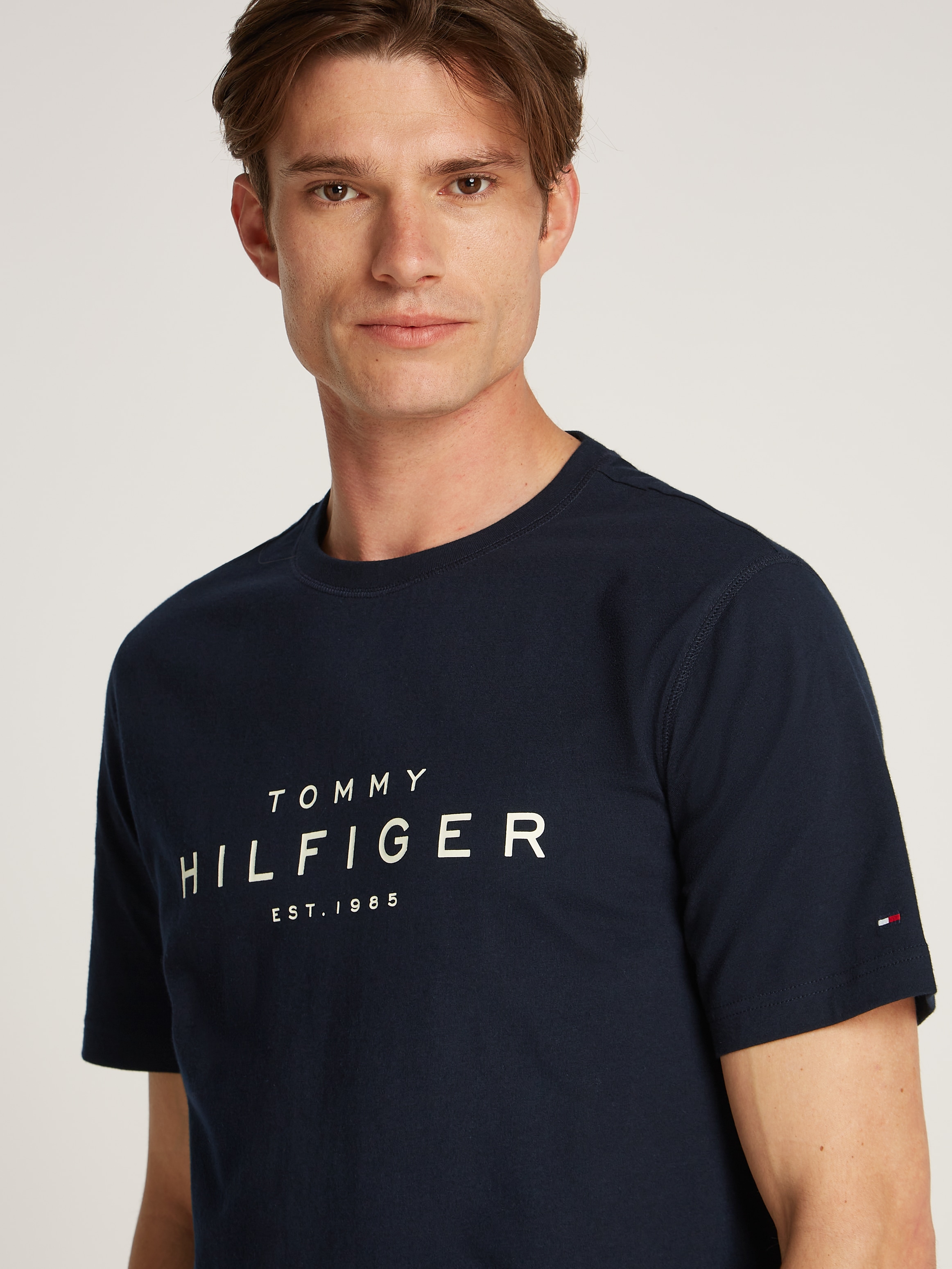 Tommy Hilfiger T-Shirt »BIG RWB HILFIGER TEE«, mit Logo