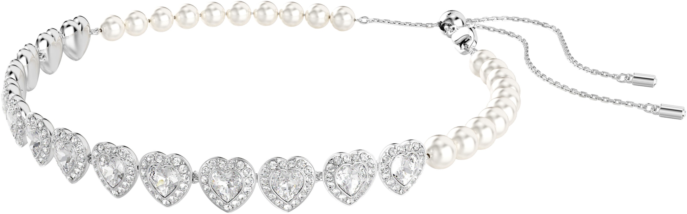 Swarovski Choker »Schmuck Geschenk Ariana Grande Tennis Halskette Herz, 5720861«, mit Swarovski® Kristall