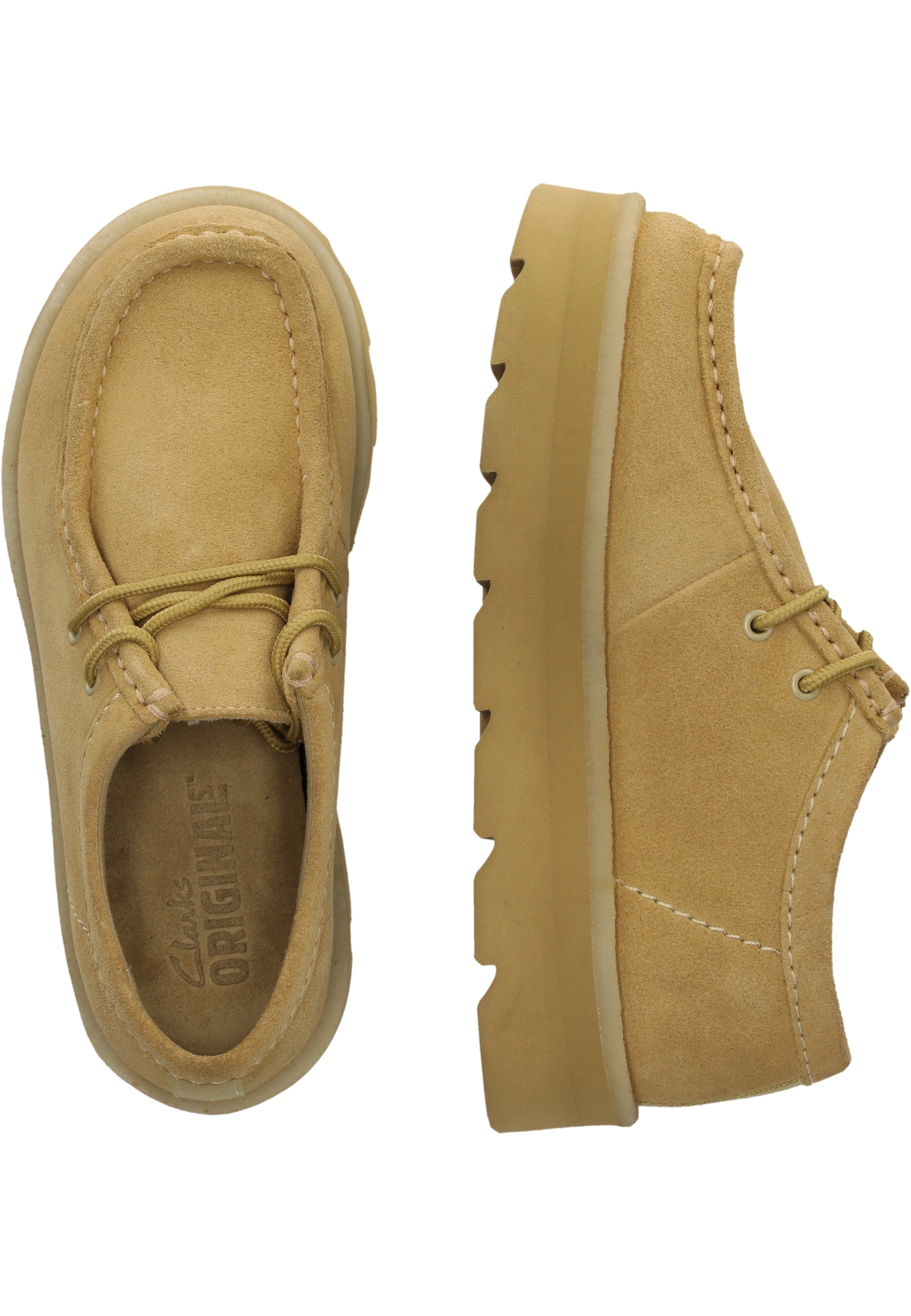 Clarks Schnürschuh »Meare Walla«  mit markanter Sohle