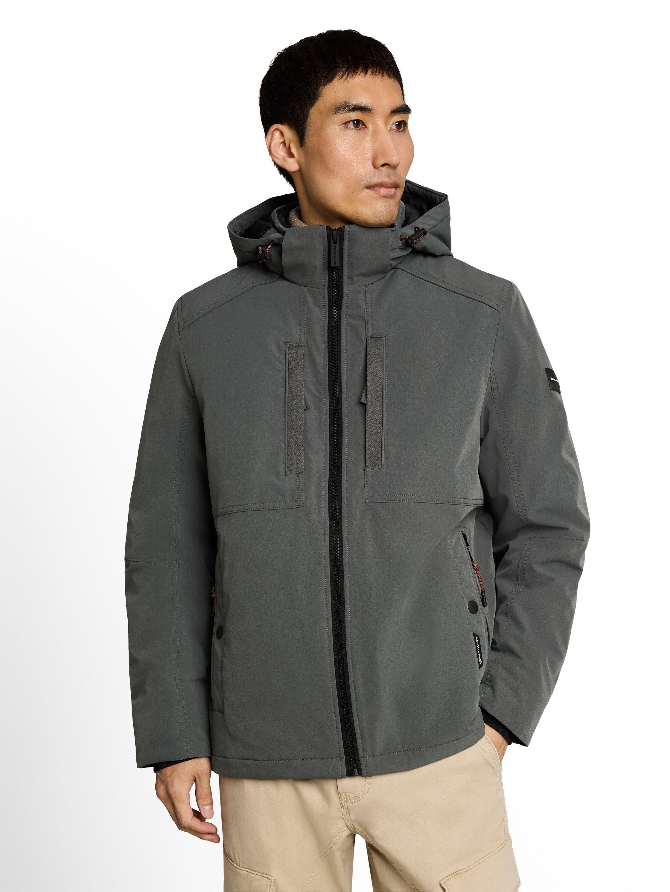 TOM TAILOR Softshelljacke mit Kapuze Übergangsjacke / Fleece und Kapuze