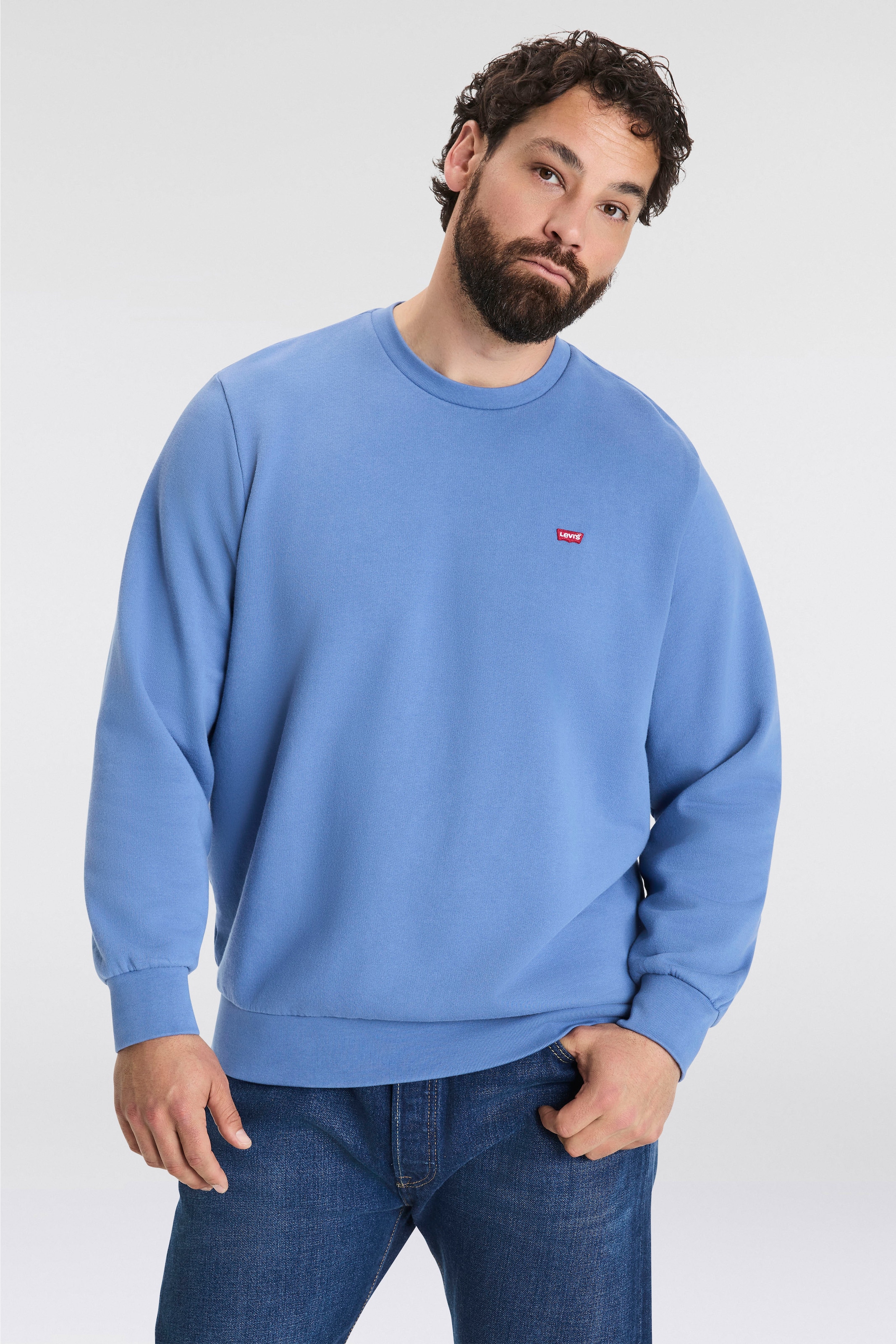 Levi's® Plus Sweatshirt »BIG ORIGINAL HM CREW«, mit Batwing-Logobadge