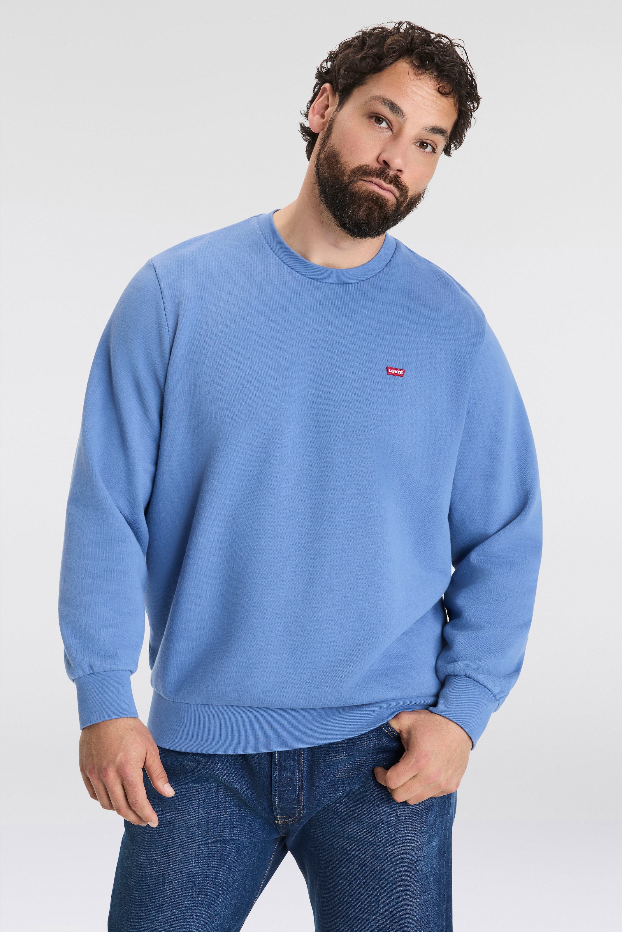 Levis Plus Sweatshirt "BIG ORIGINAL HM CREW", mit Batwing-Logobadge günstig online kaufen