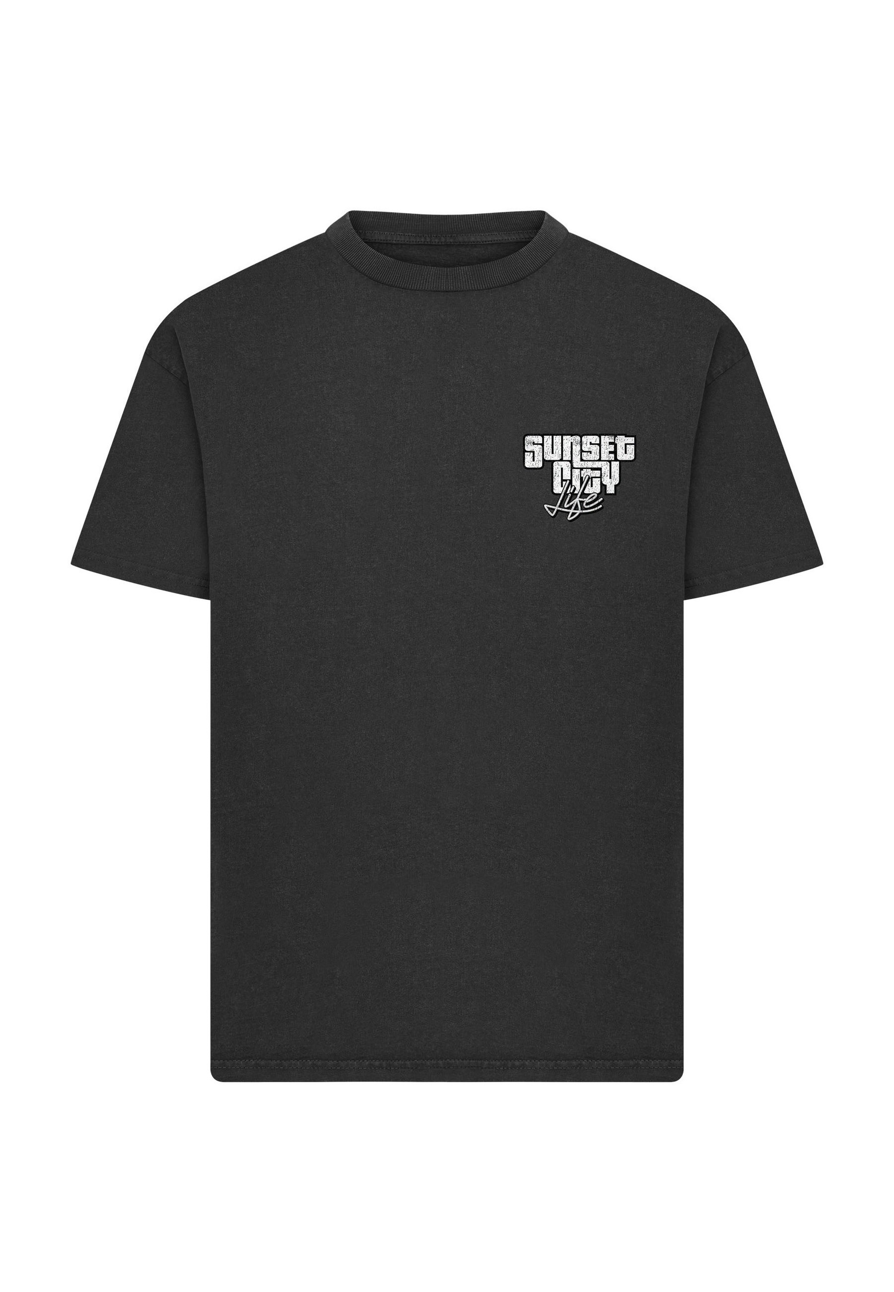 MisterTee T-Shirt "MisterTee Sunset City Vintage Heavy Loose Tee" 1