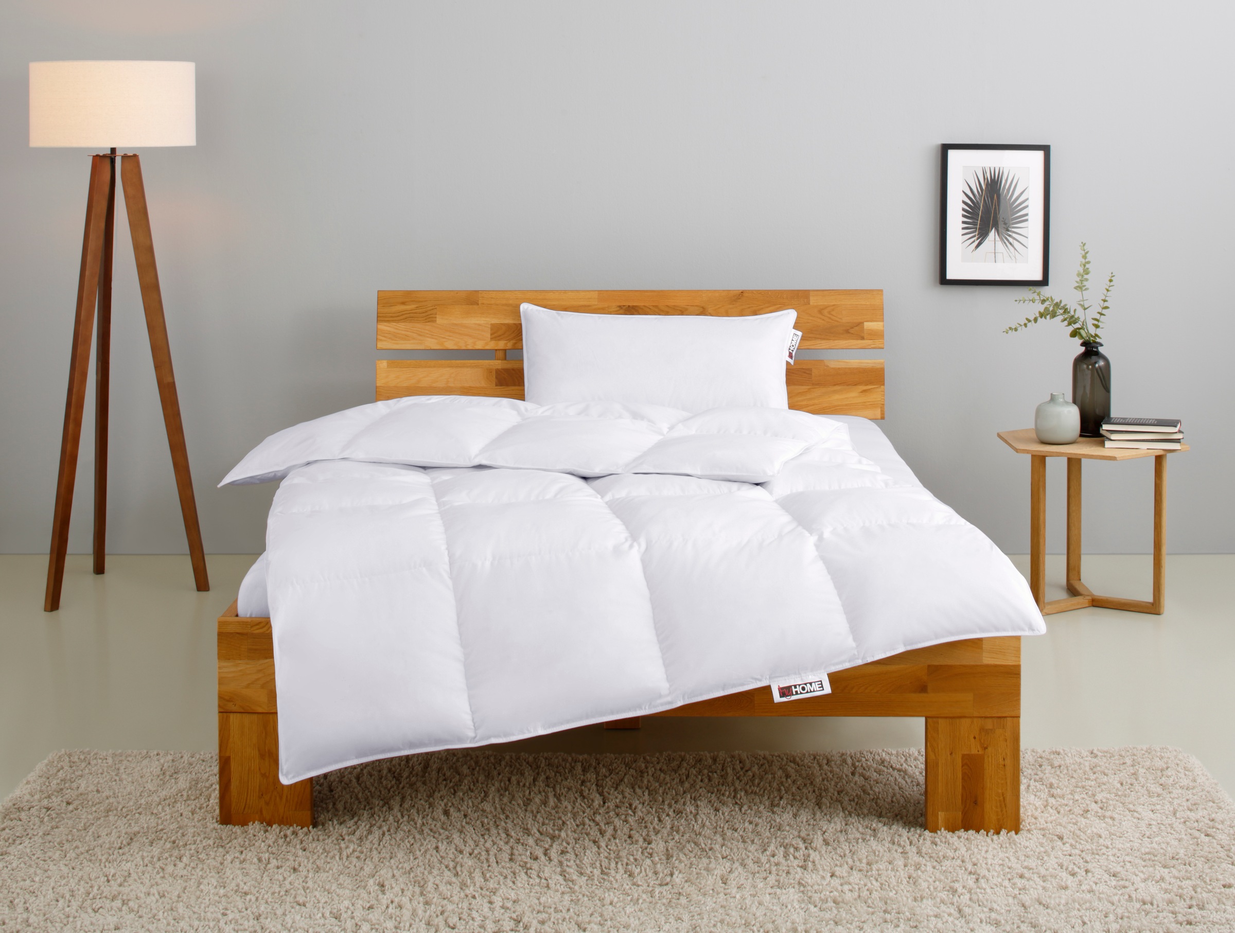 my home Kassettenbett + Kopfkissen "RINA, Bettdecke in 135x200 & 155x220 cm günstig online kaufen