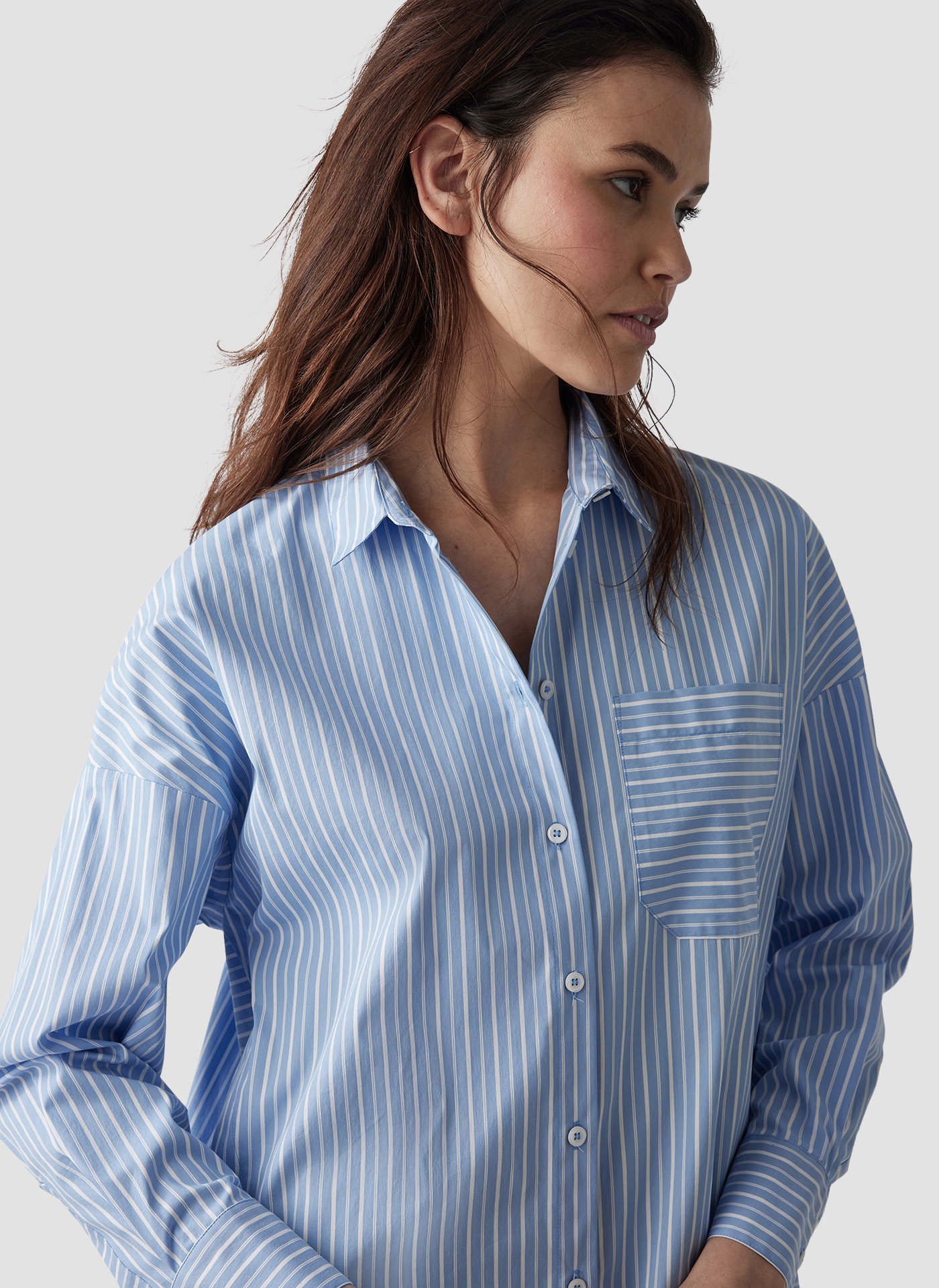 LeComte Klassische Bluse »LeComte Gestreifte Bluse mit Oversized-Schnitt«