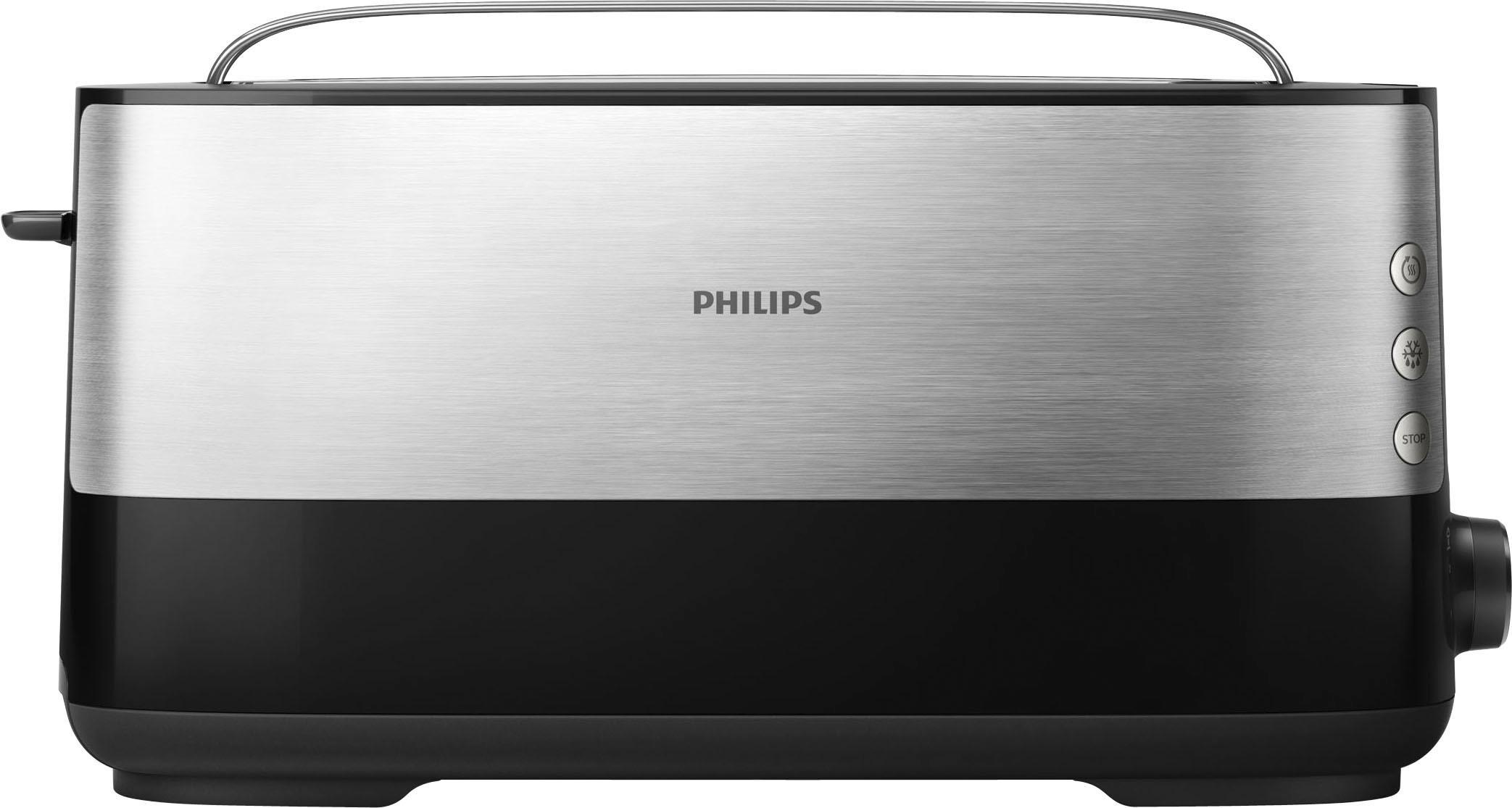Philips Toaster "HD2692/90" 1 langer Schlitz für 2 Scheiben 950 W mit Aufwä günstig online kaufen