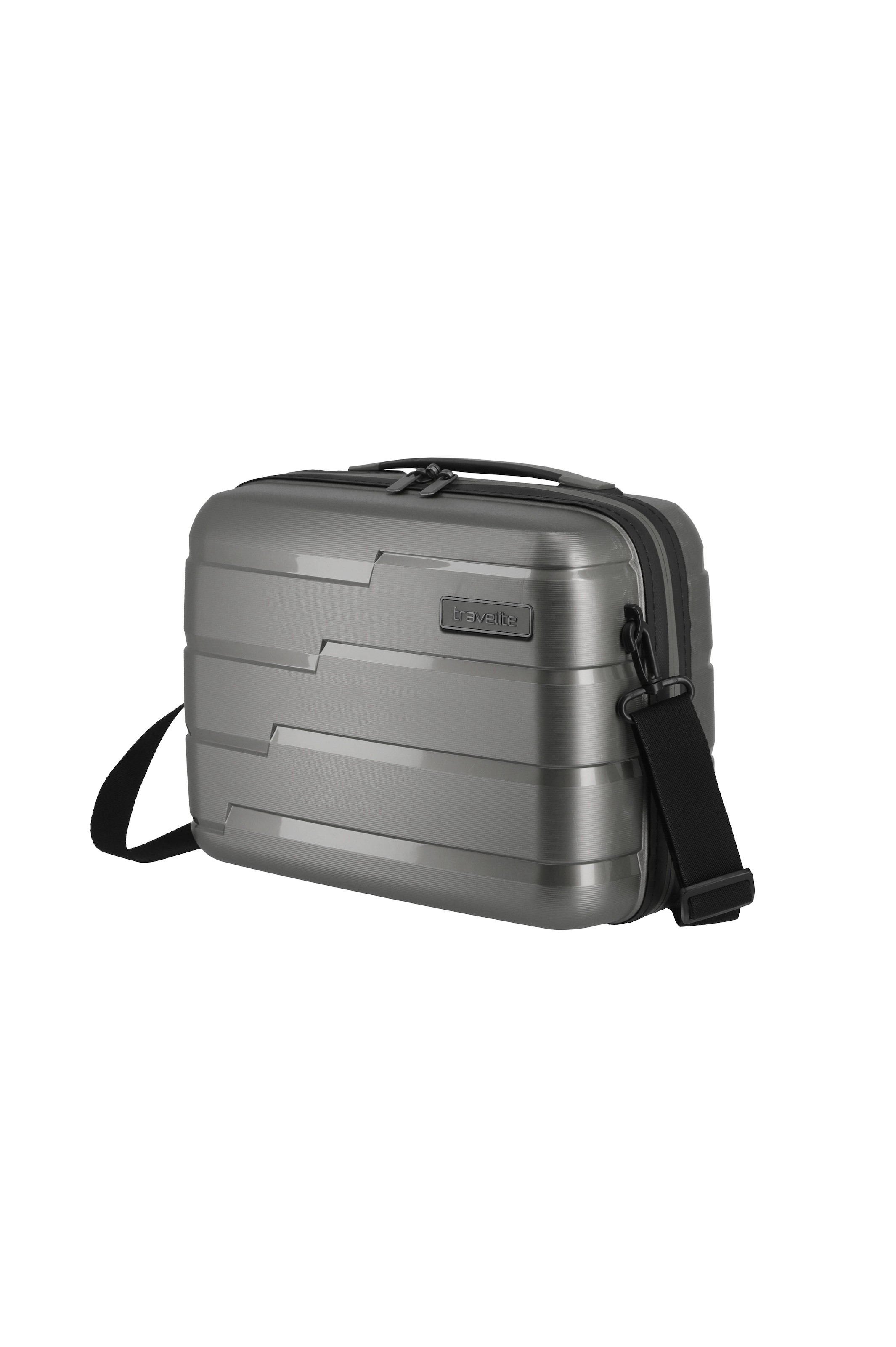 travelite Beautycase »AIR BASE Kosmetikkoffer Hartschale« mit TSA-Schloss und Aufsteckfunktion – robust und leicht